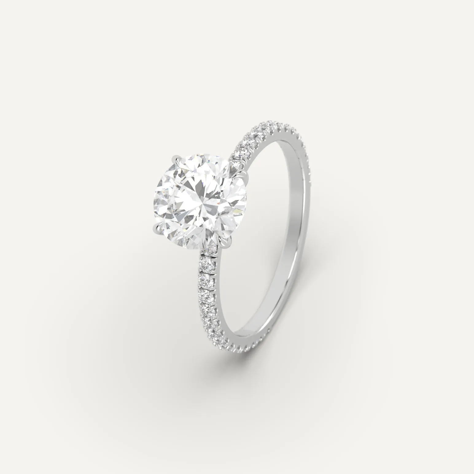 1 3/4 carat Round Cut Diamond Ring