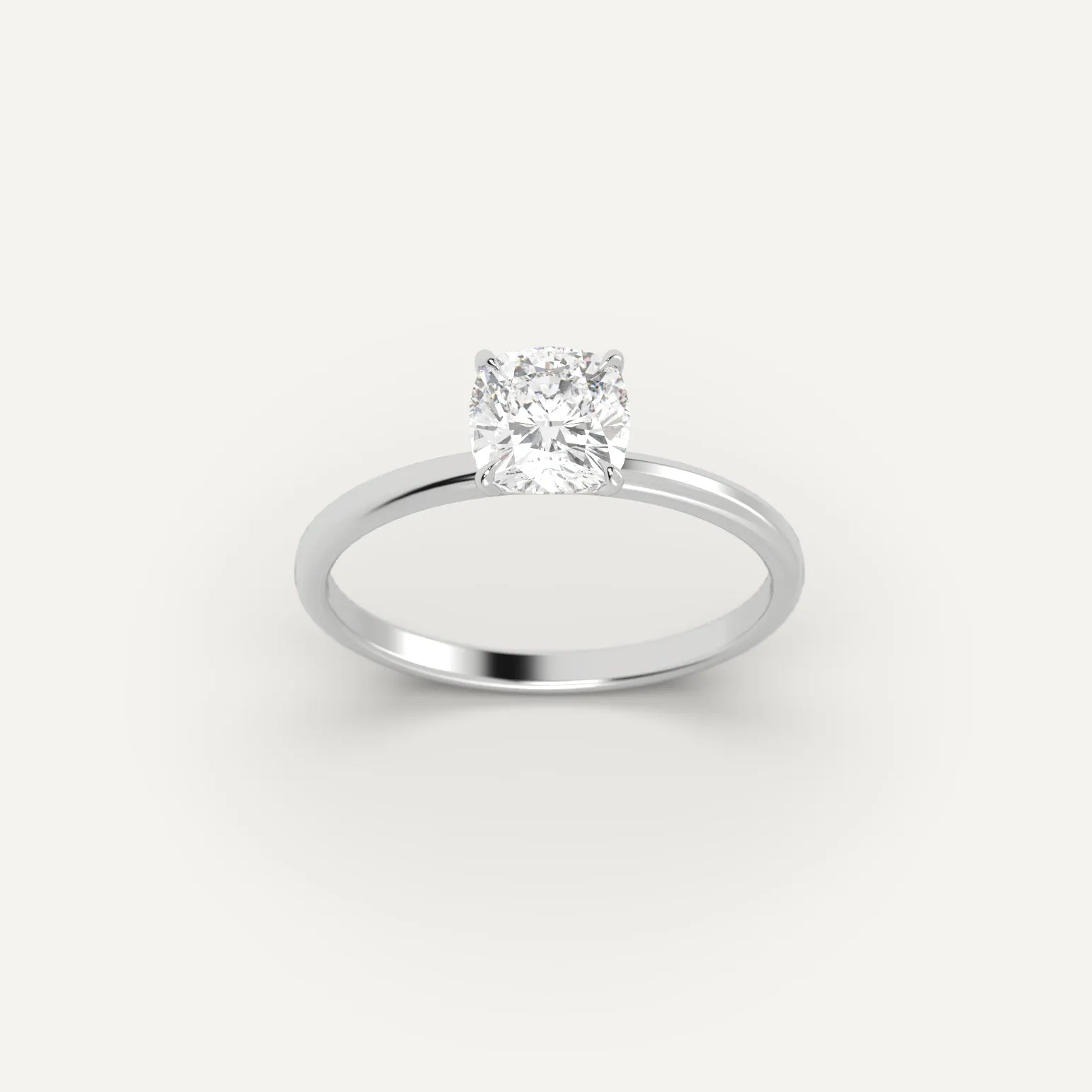 1 carat Cushion Cut Diamond Ring