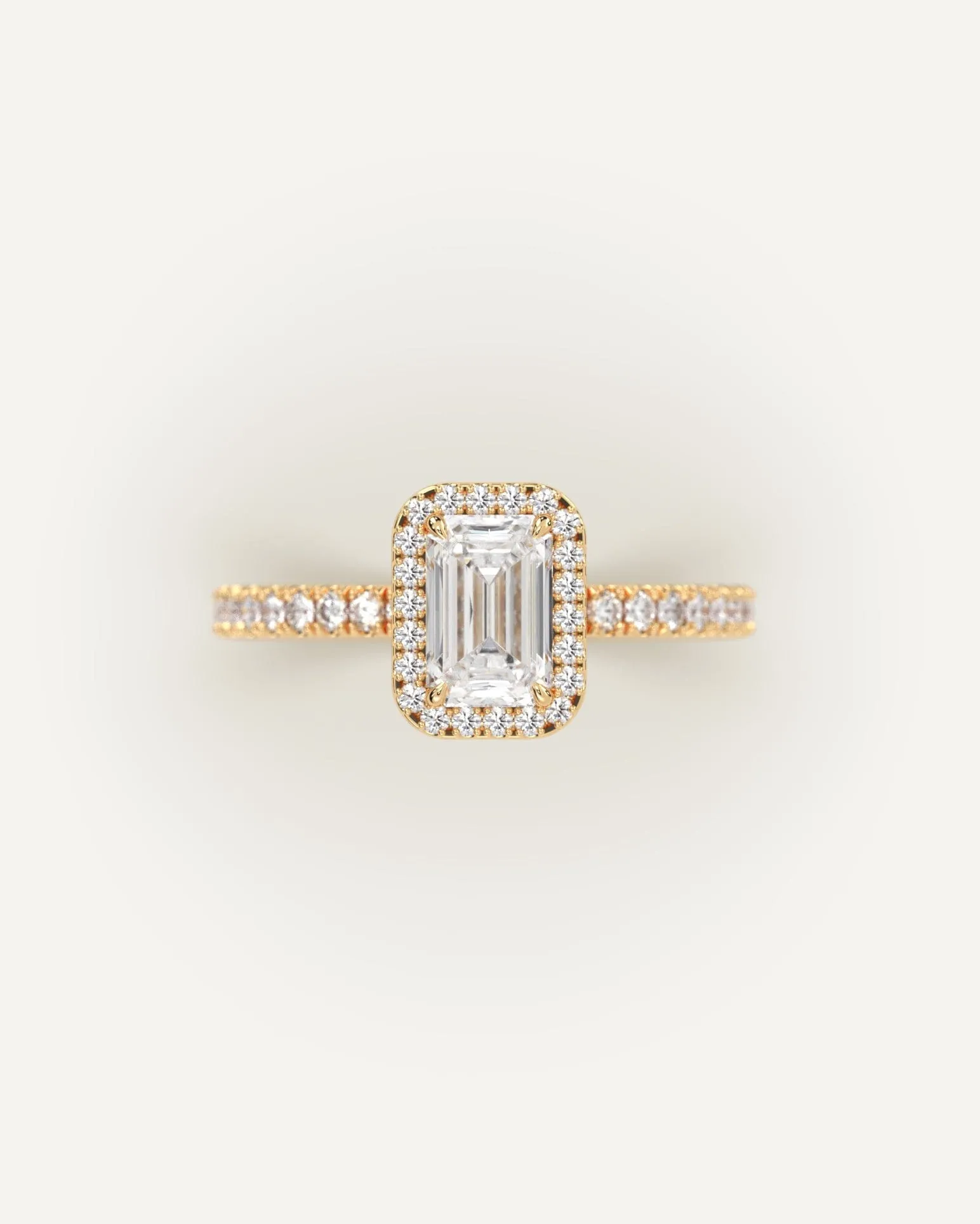 1 carat Emerald Cut Diamond Ring