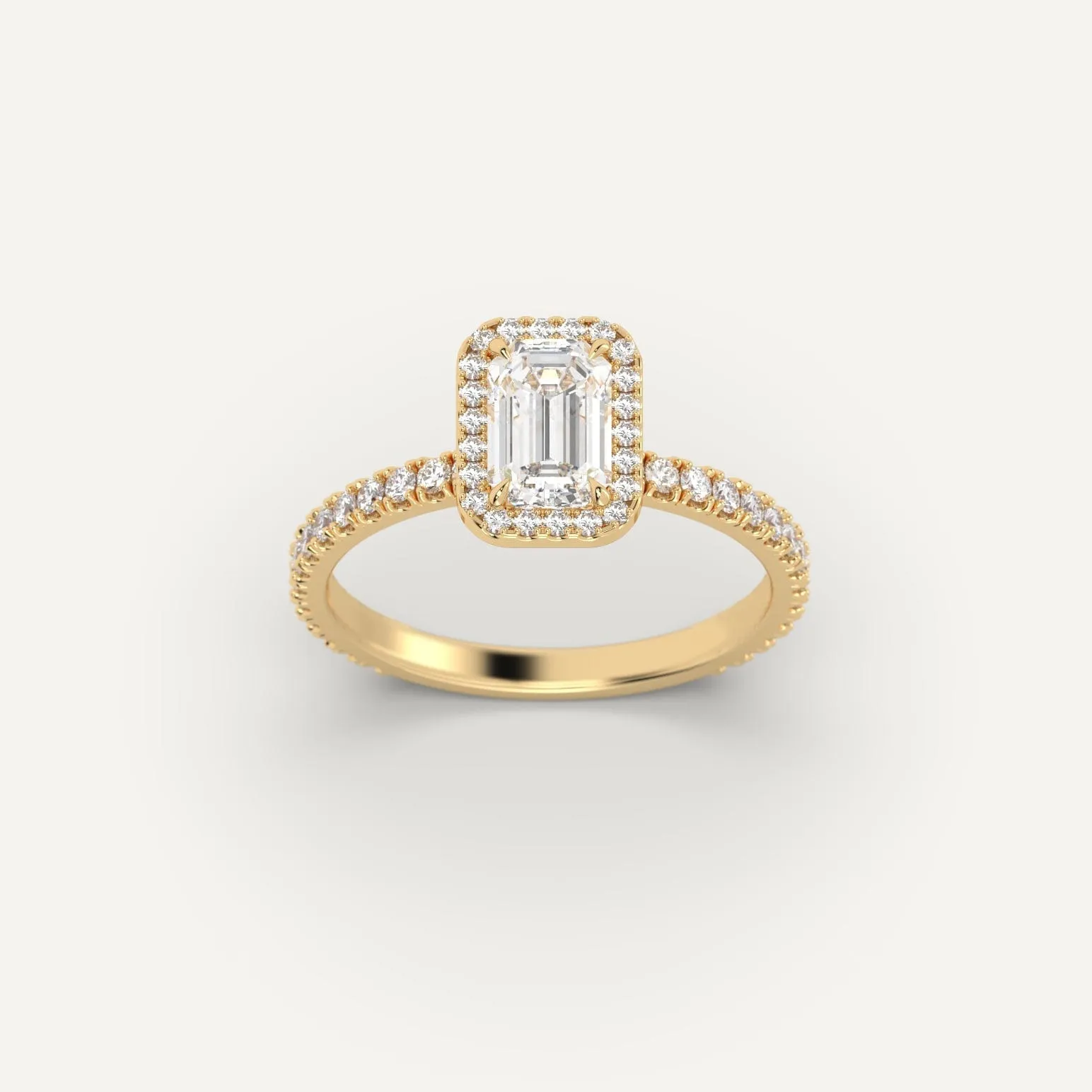 1 carat Emerald Cut Diamond Ring