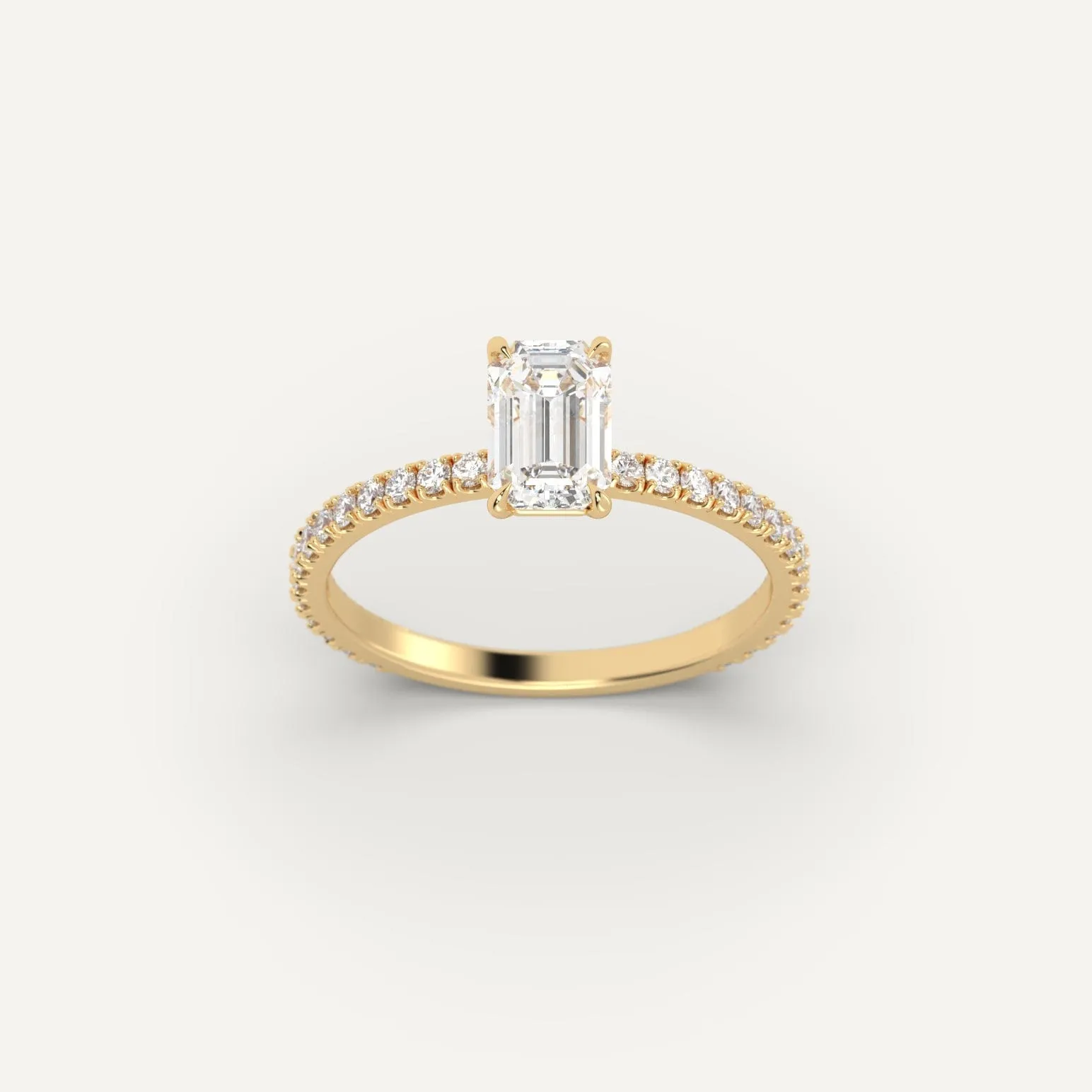 1 carat Emerald Cut Diamond Ring