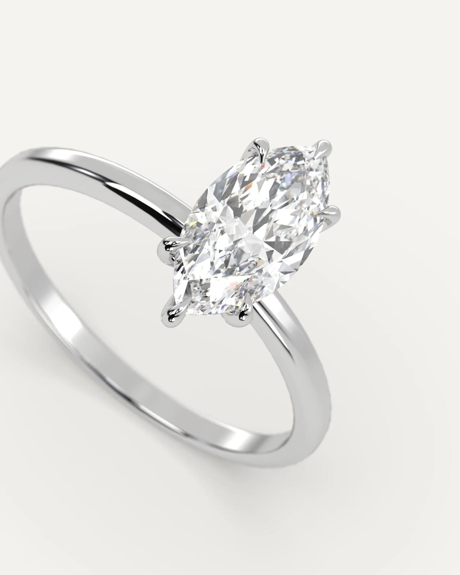 1 carat Marquise Cut Diamond Ring