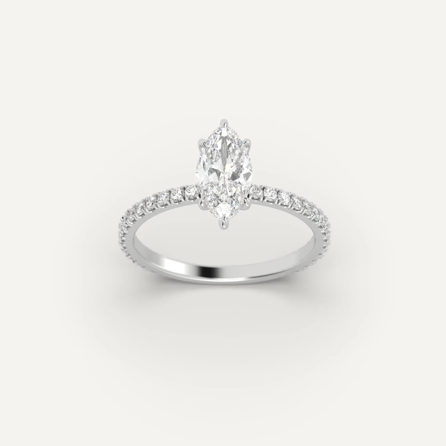 1 carat Marquise Cut Diamond Ring