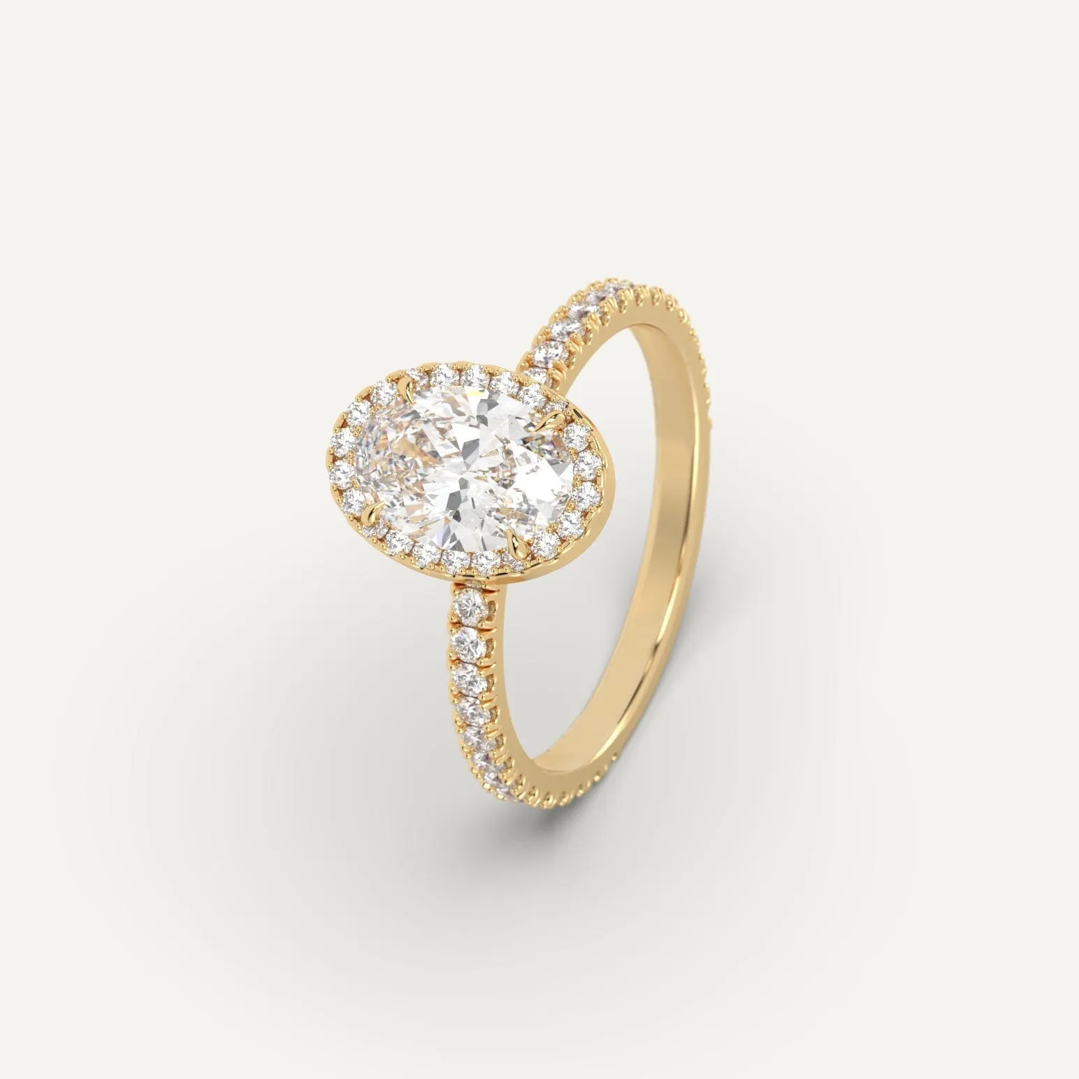 1 carat Oval Cut Diamond Ring