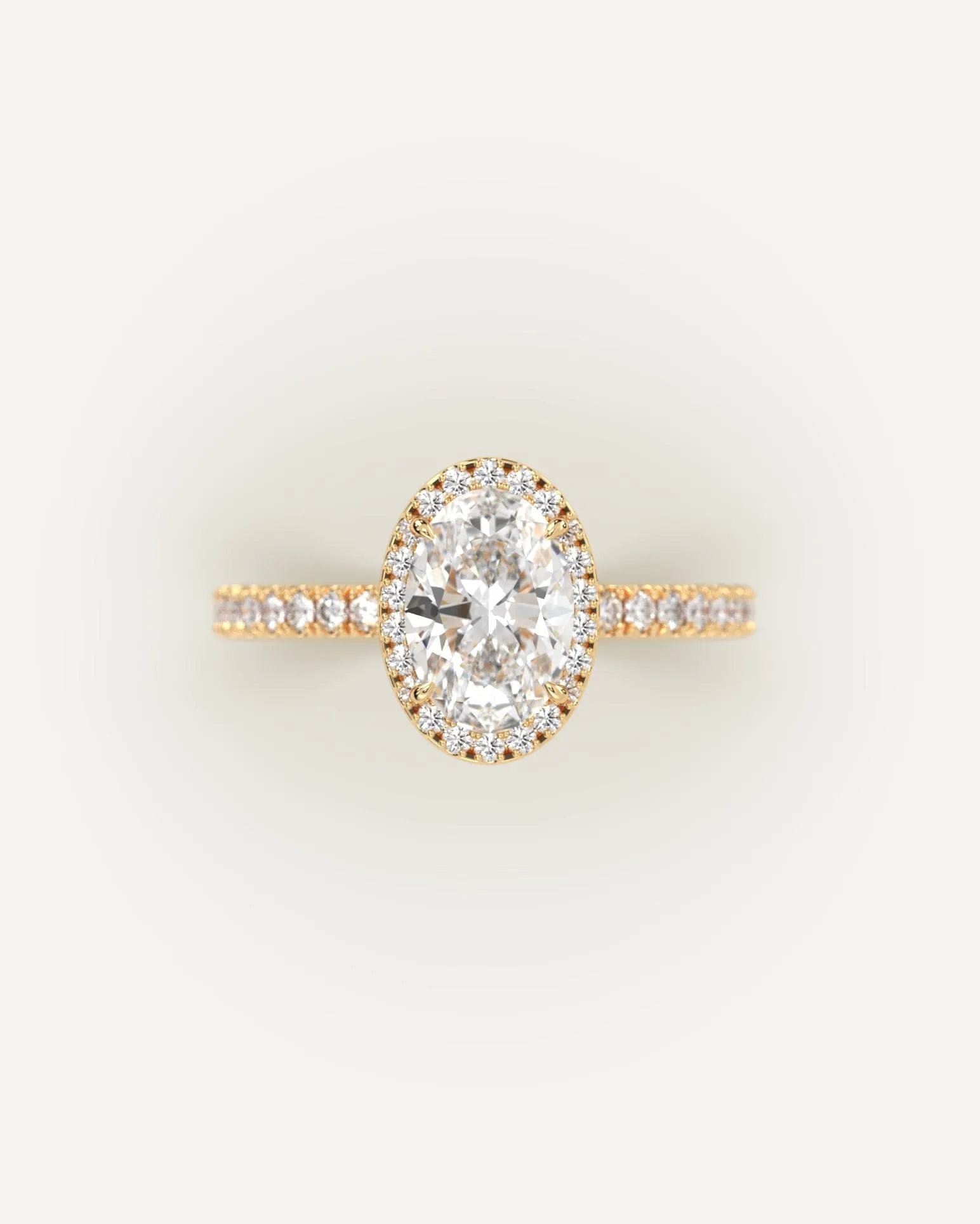 1 carat Oval Cut Diamond Ring