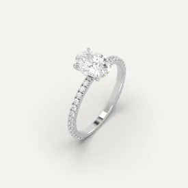 1 carat Oval Cut Diamond Ring