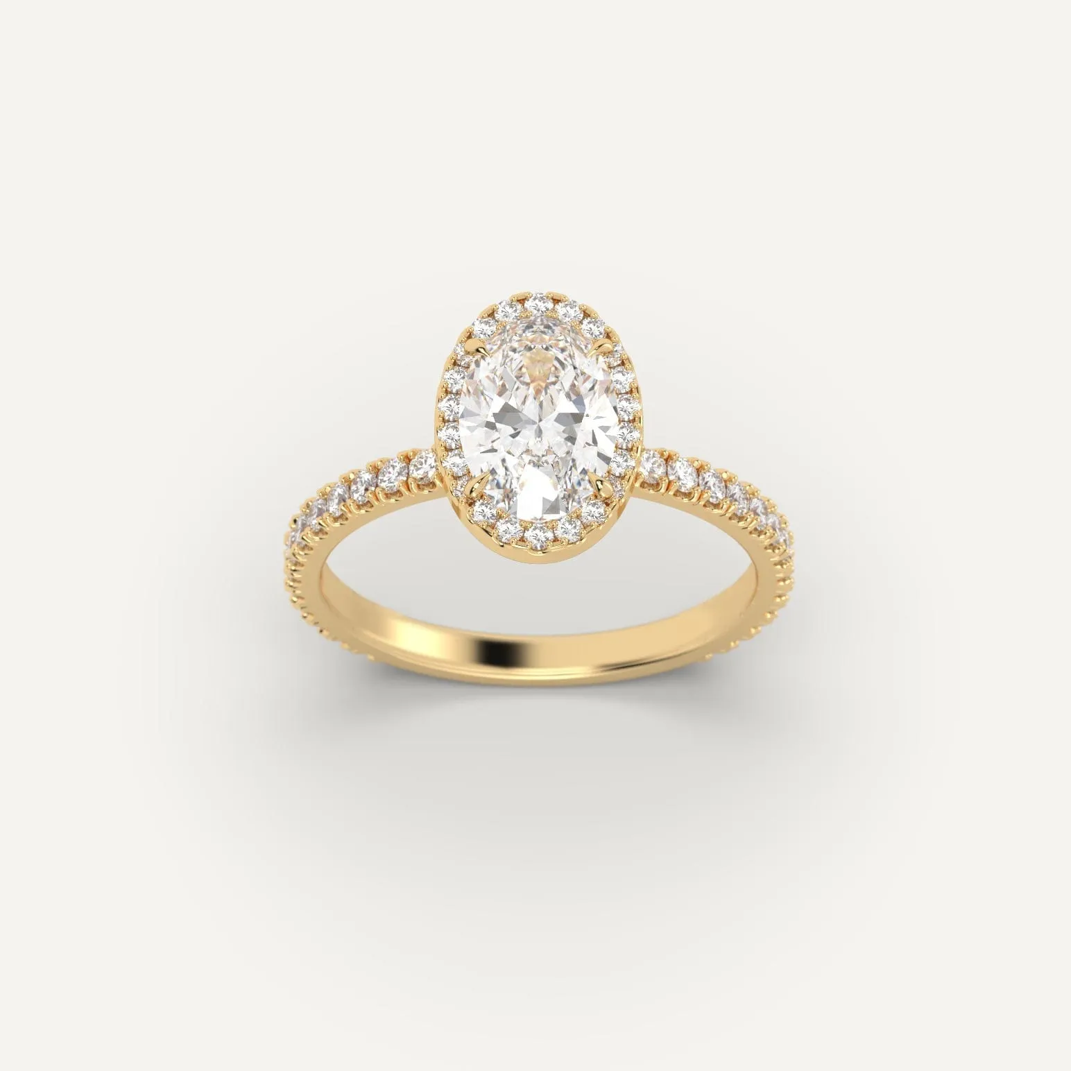 1 carat Oval Cut Diamond Ring