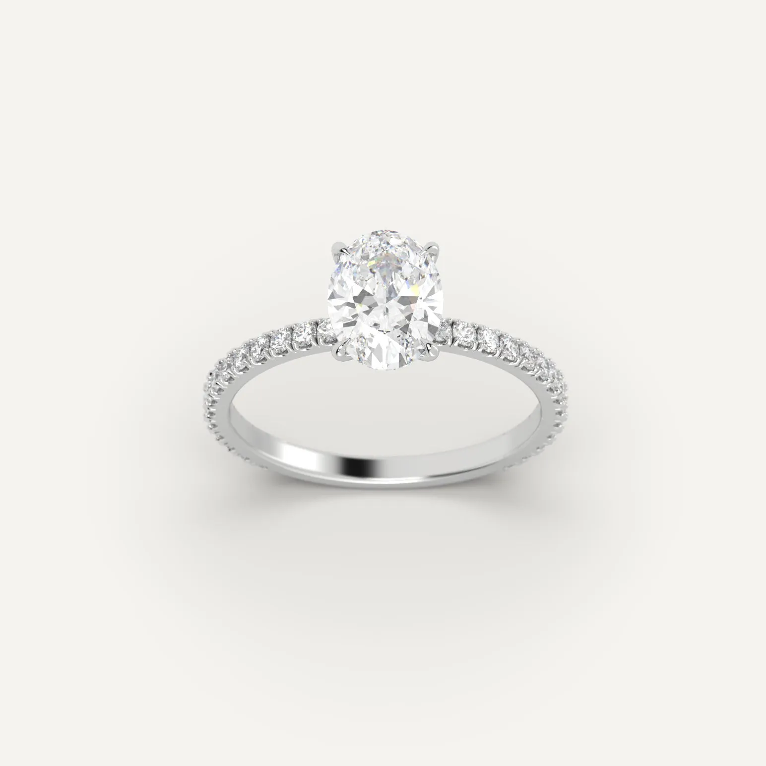 1 carat Oval Cut Diamond Ring