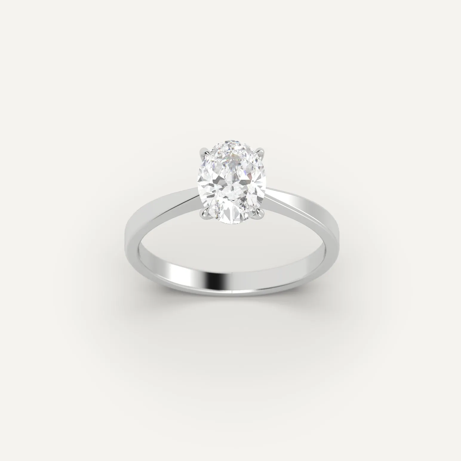 1 carat Oval Cut Diamond Ring