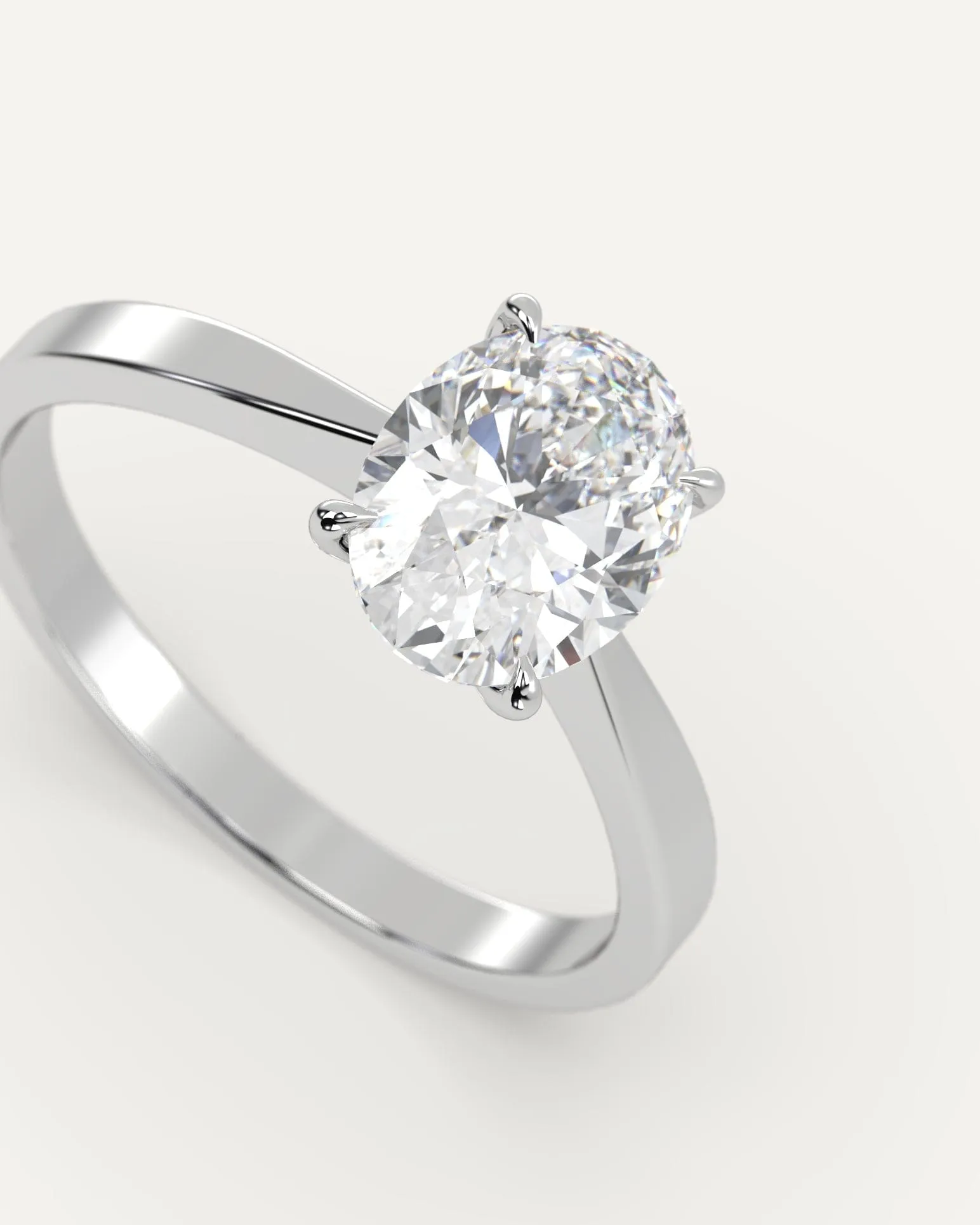 1 carat Oval Cut Diamond Ring