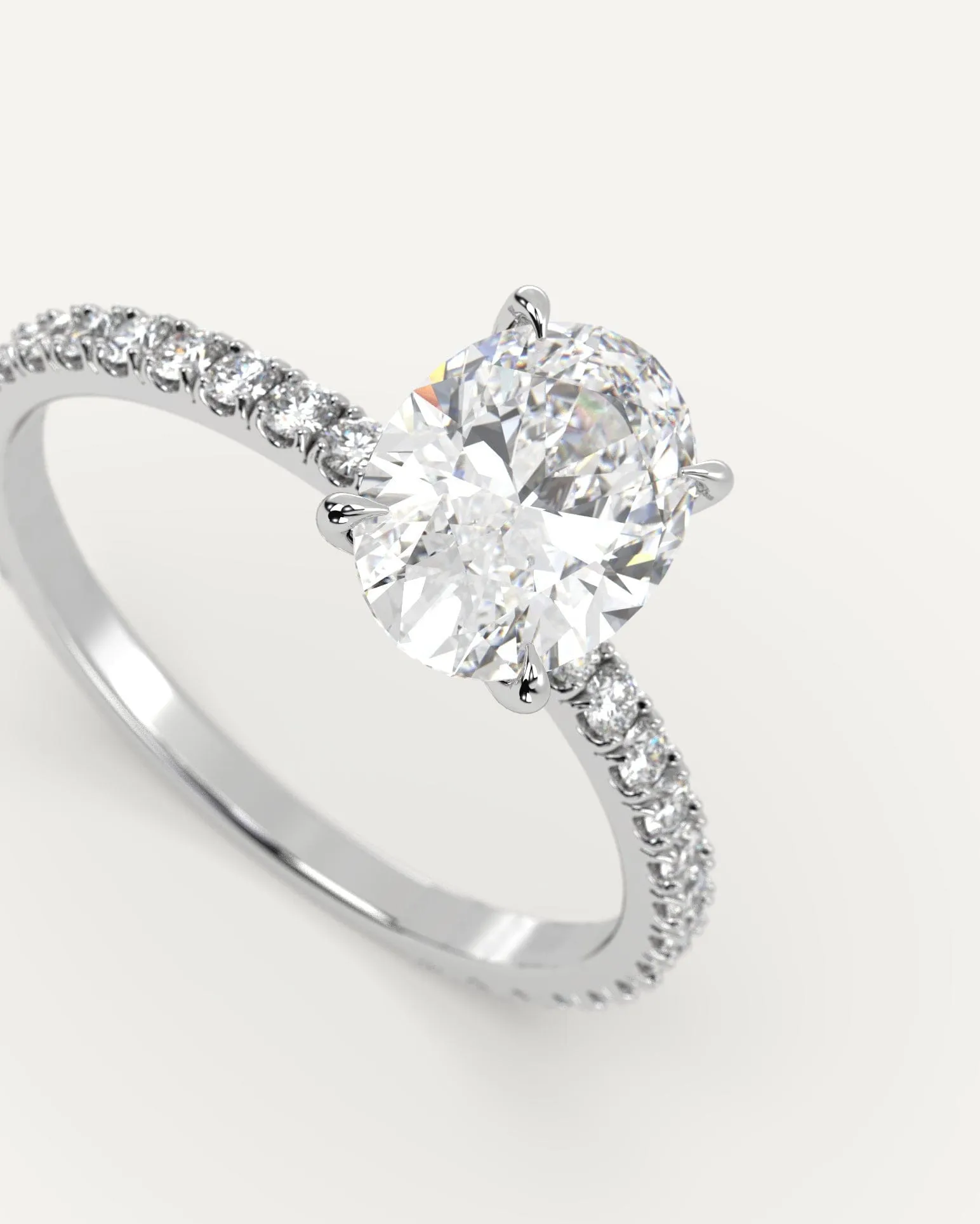 1 carat Oval Cut Diamond Ring