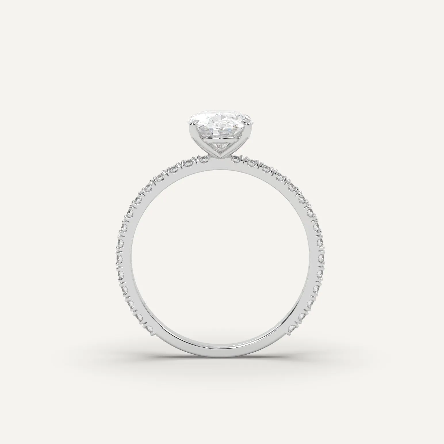 1 carat Oval Cut Diamond Ring