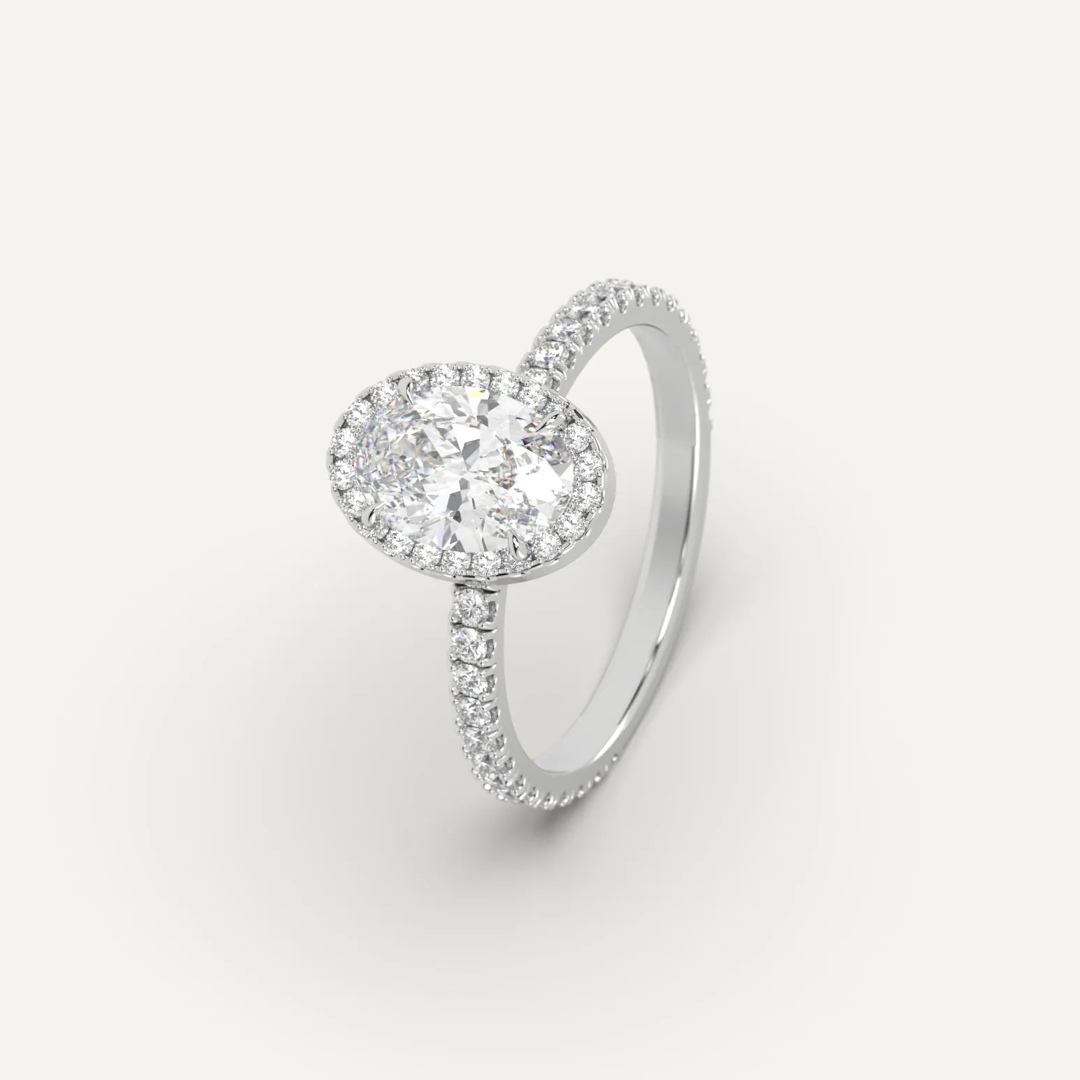 1 carat Oval Cut Diamond Ring