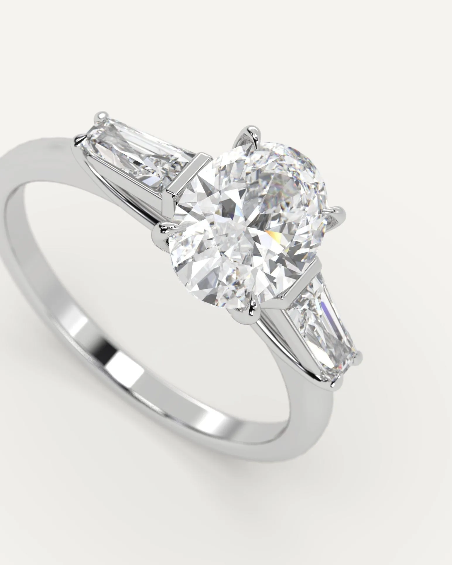 1 carat Oval Cut Diamond Ring