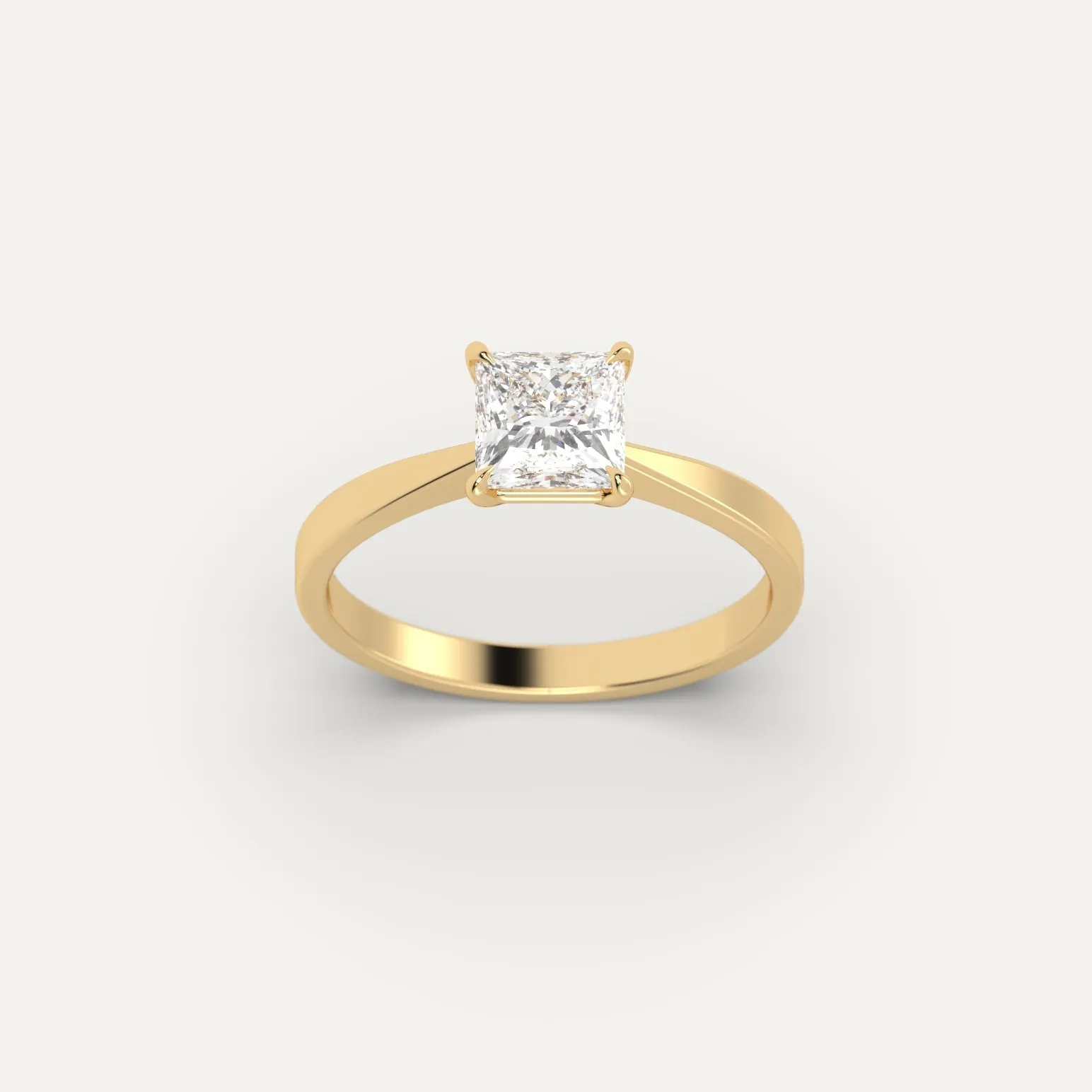 1 carat Princess Cut Diamond Ring