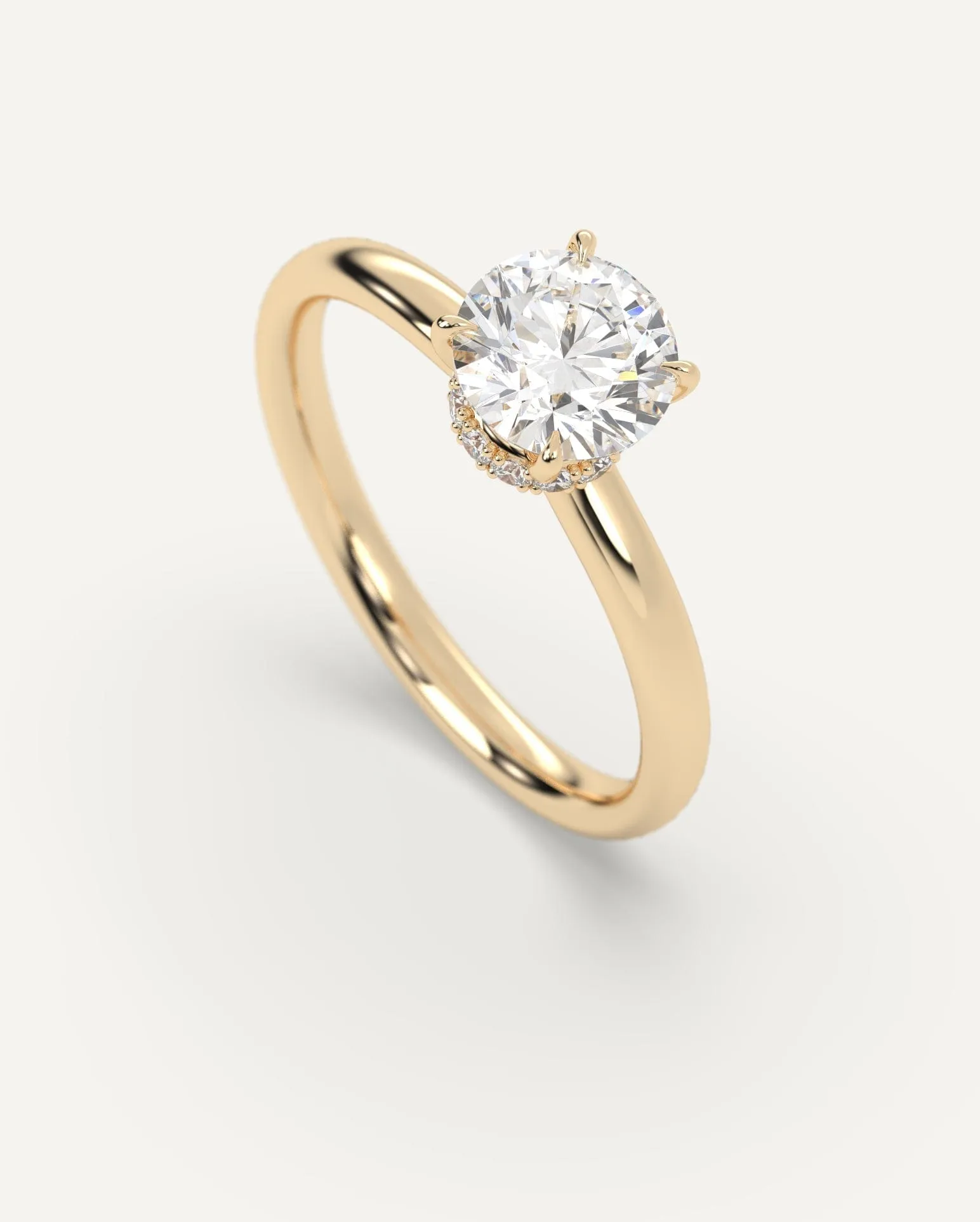 1 carat Round Cut Diamond Ring