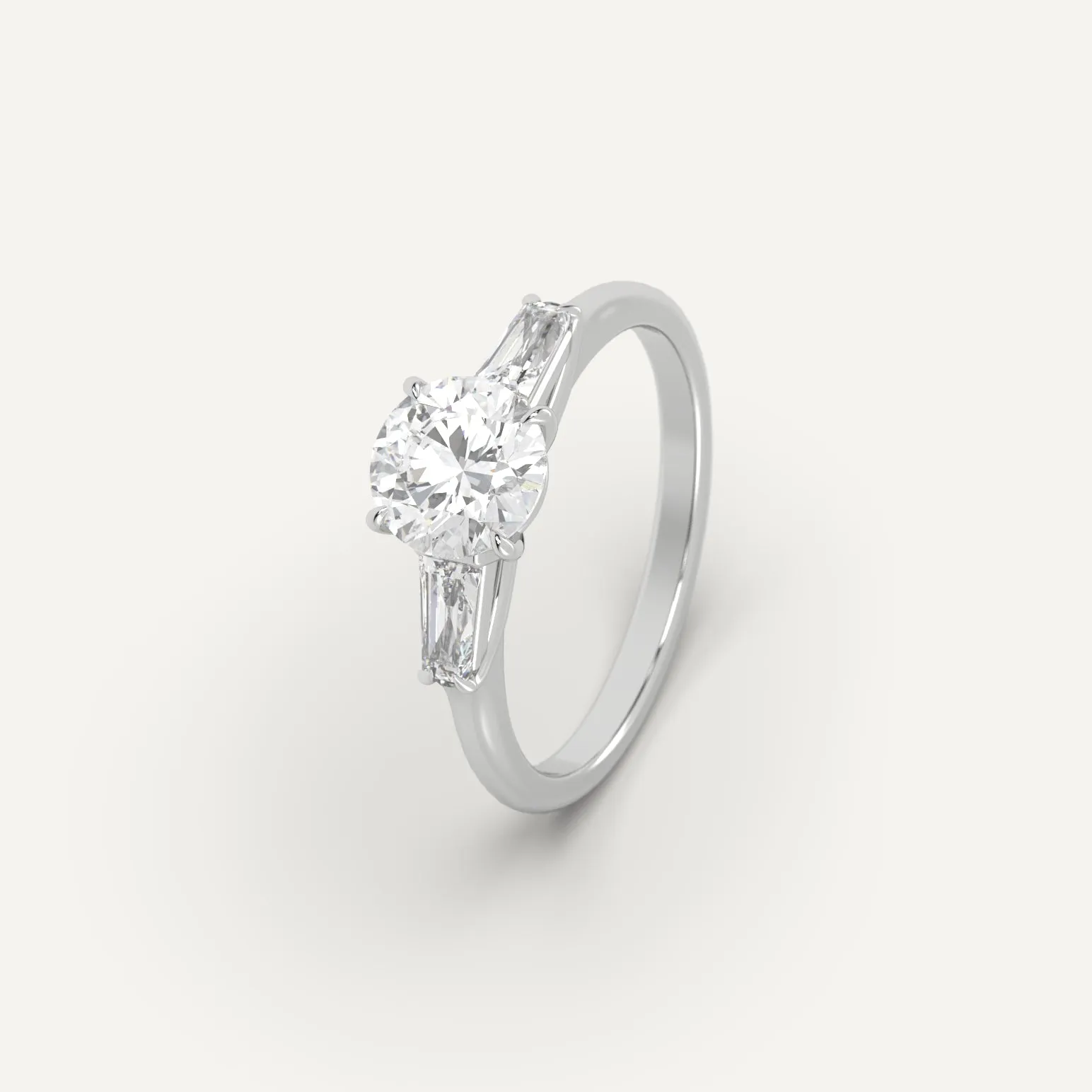 1 carat Round Cut Diamond Ring