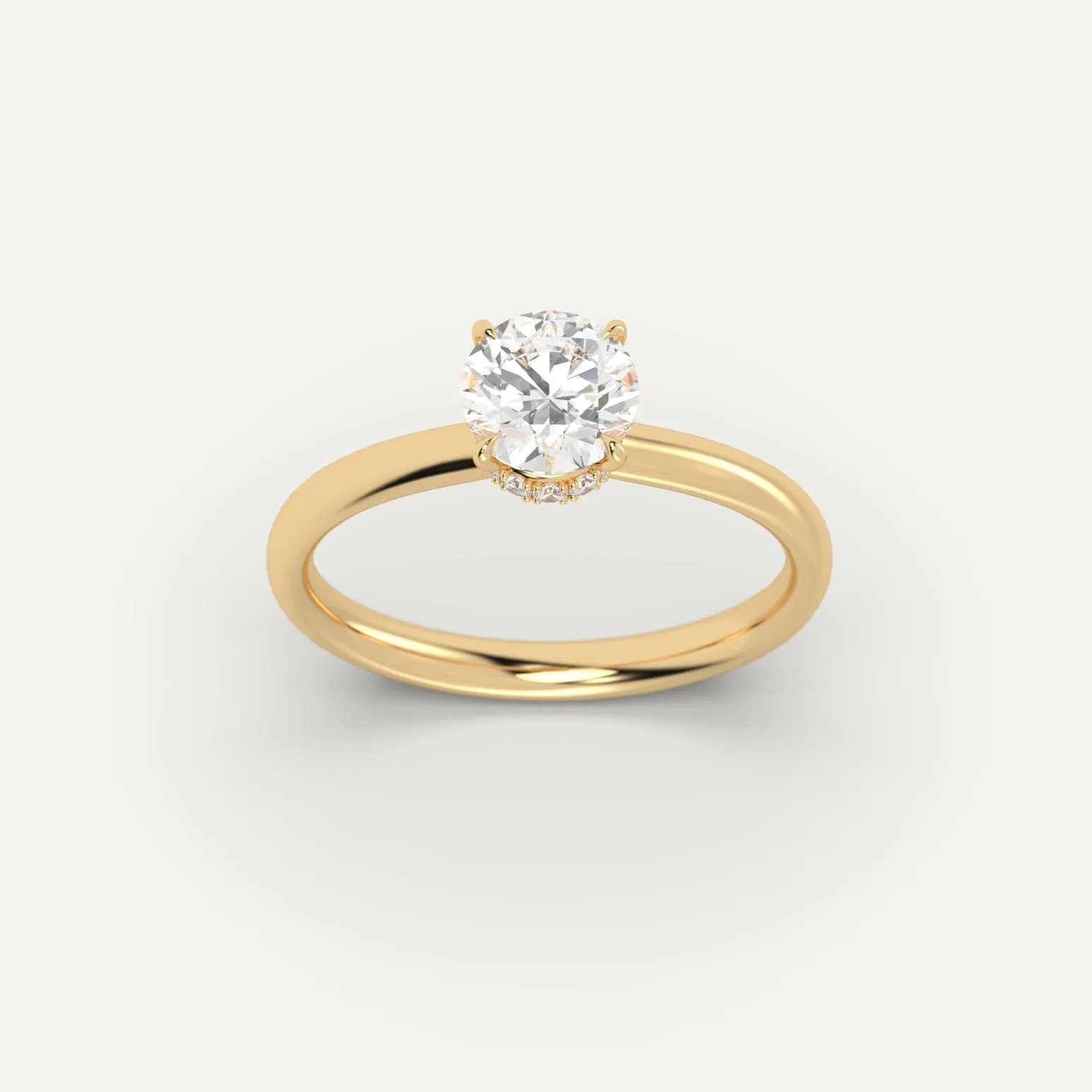 1 carat Round Cut Diamond Ring