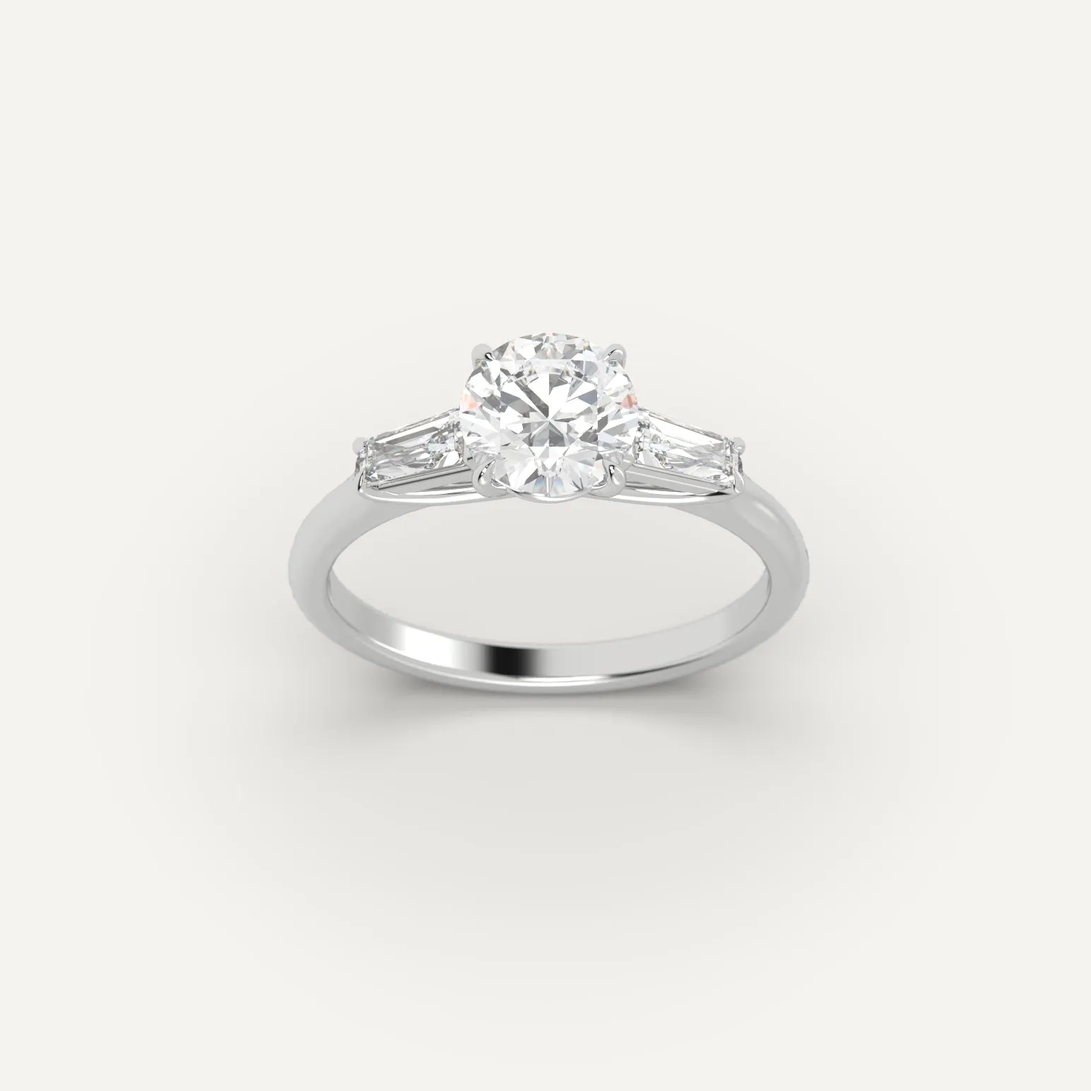 1 carat Round Cut Diamond Ring