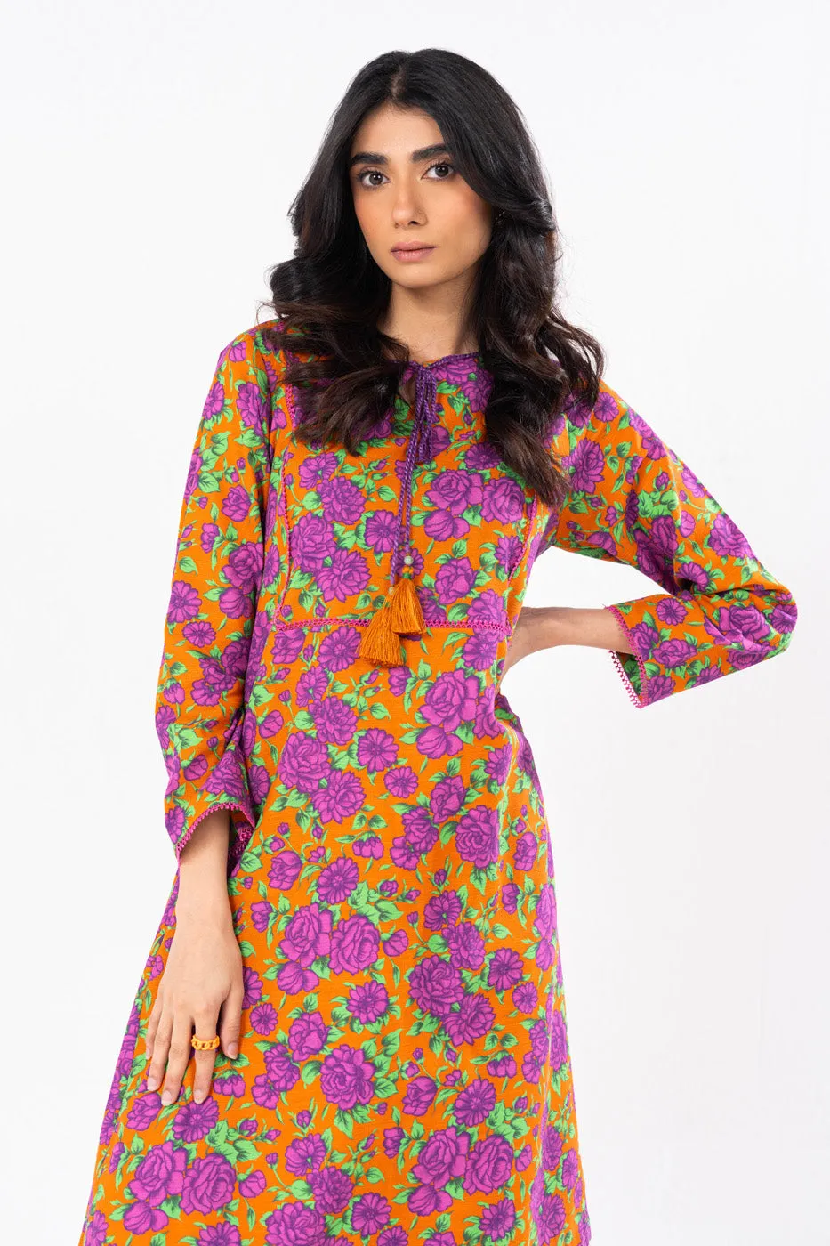 1 Pc Printed Khaddar Shirt 