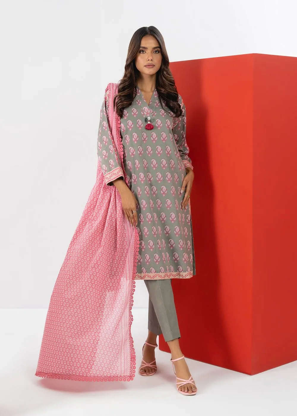 1 PC Printed Lawn Dupatta