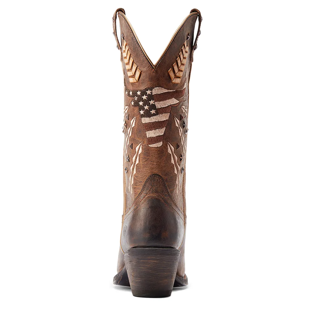 10044435 Ariat Women's Circuit Americana Western Boot - Reno Tan