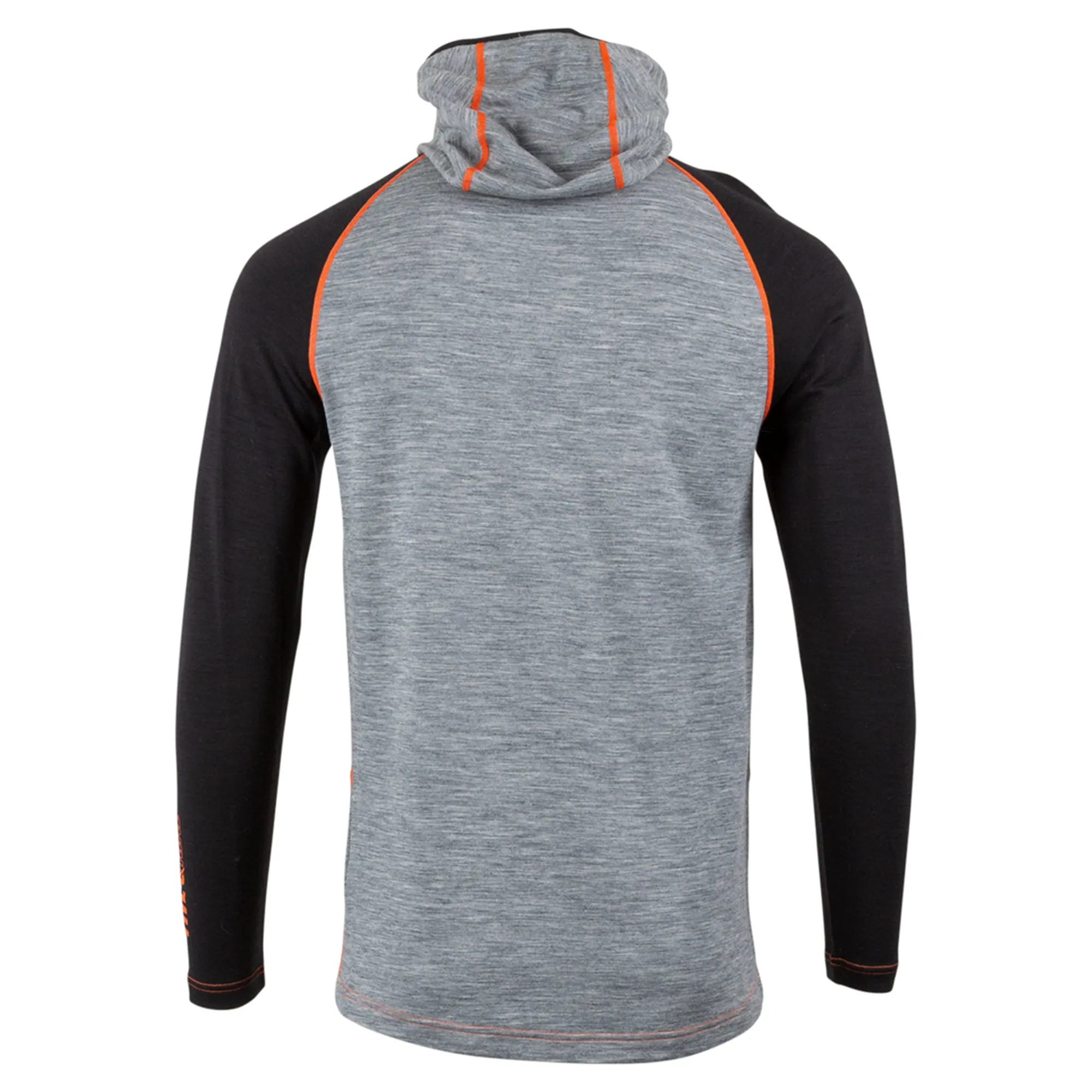 509  Heather Gray FZN Merino Hoodie Low-Profile Balaclava Hood Base Layer Level 2 Warmth