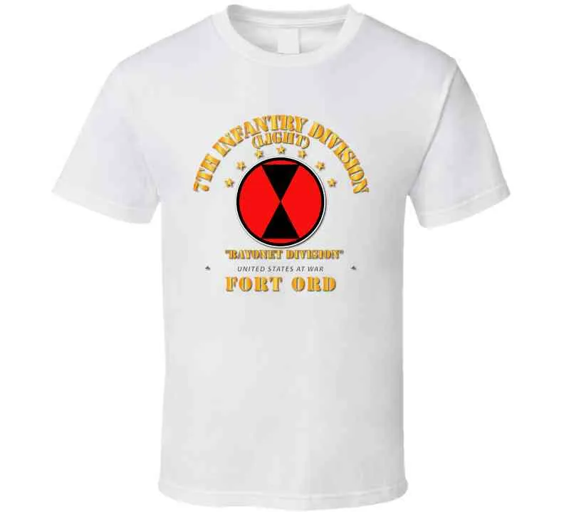 7th Infantry Division - Fr Ord T Shirt