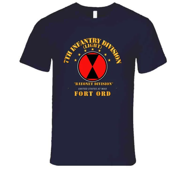 7th Infantry Division - Fr Ord T Shirt