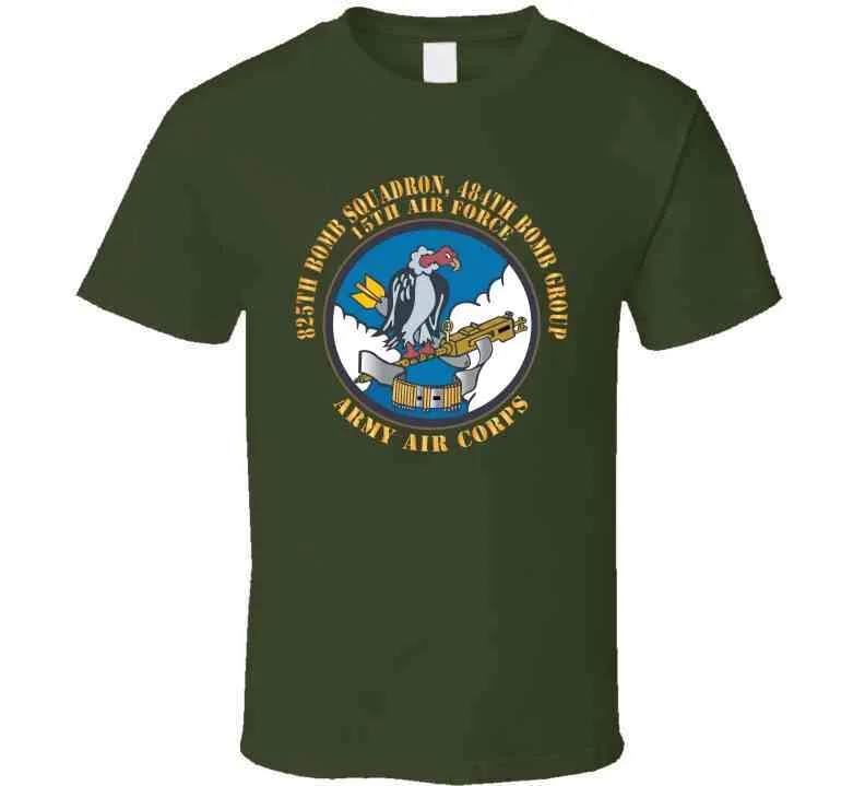 825th Bomb Squadron, 484th Bomb Group - 15th Aaf - V2 Color W Txt X 300 T Shirt