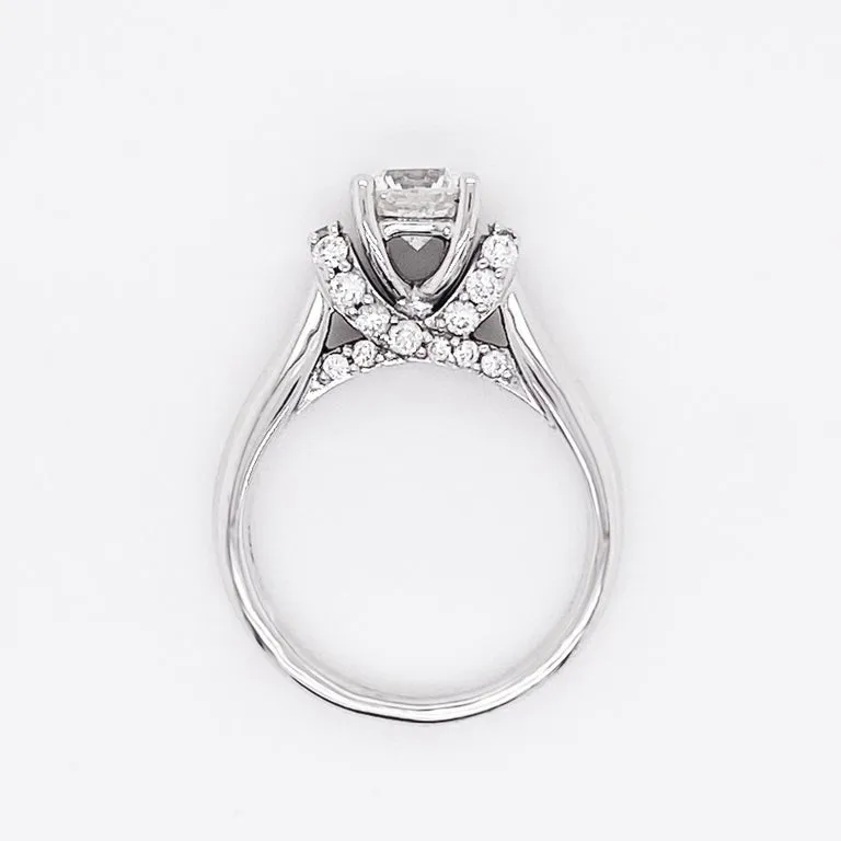 .88 Carat Cathedral Solitaire Ring