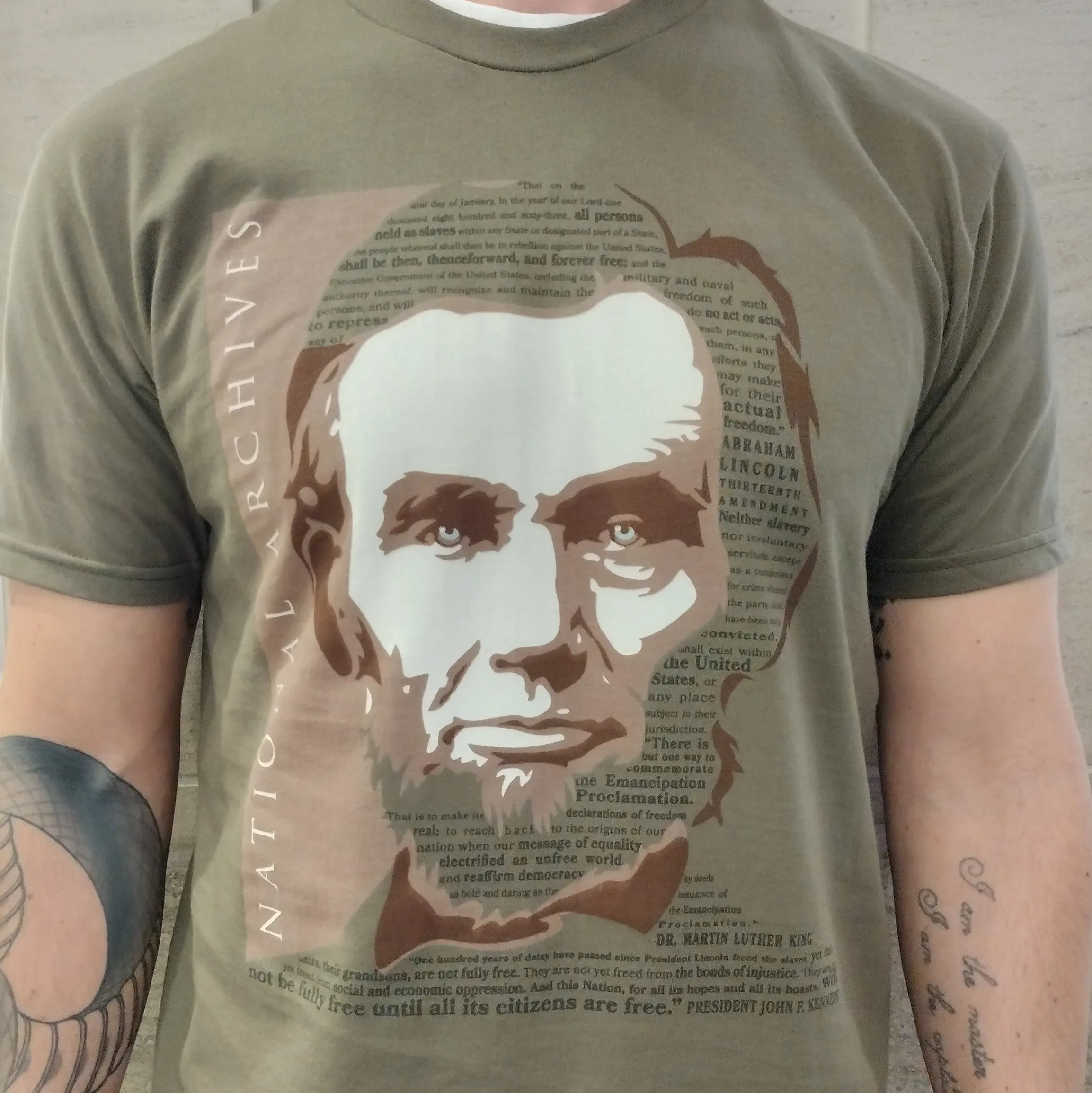 Abraham Lincoln Silhouette Emancipation T-Shirt