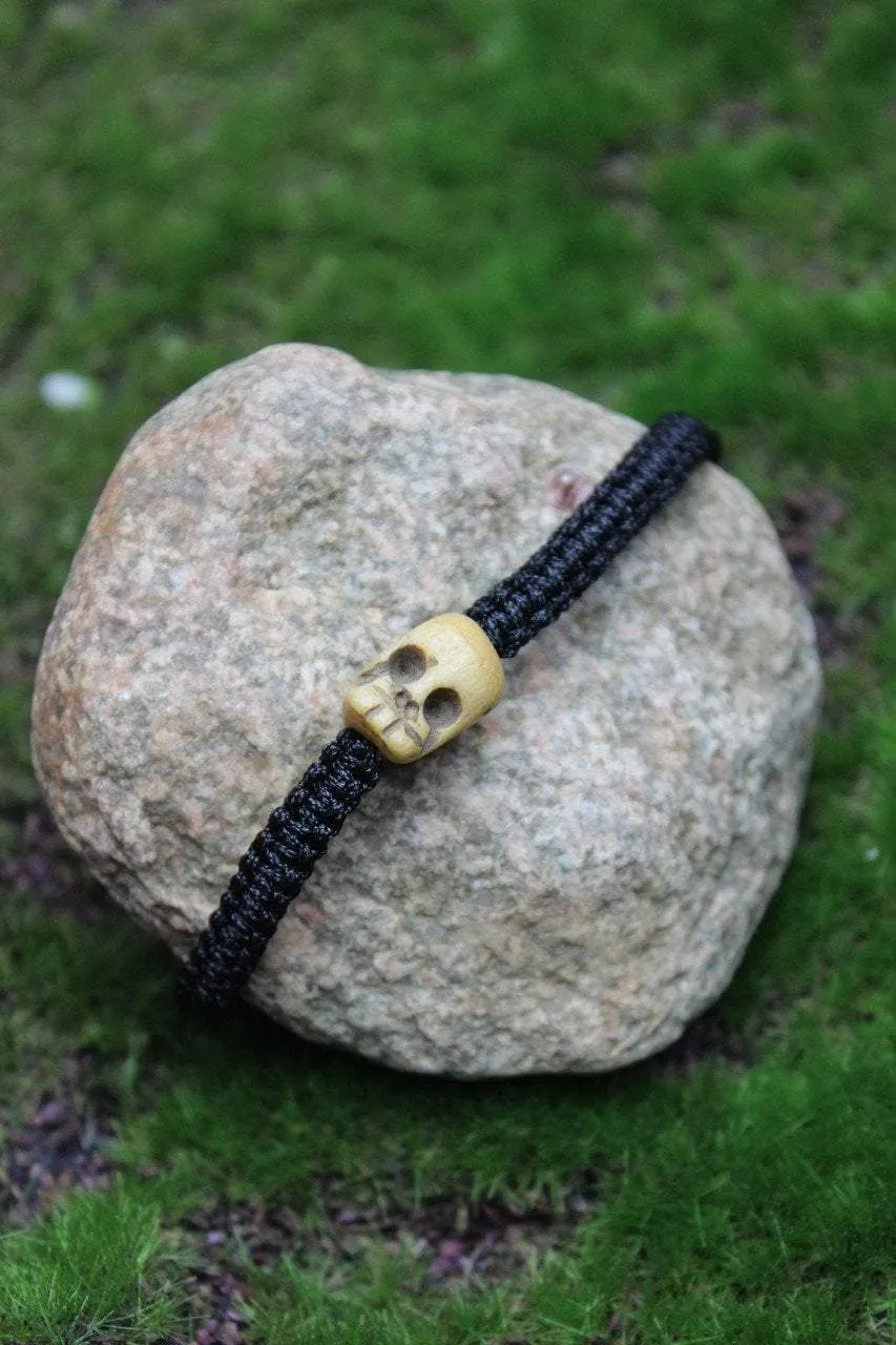 Adjustable Bone Skull Bracelet