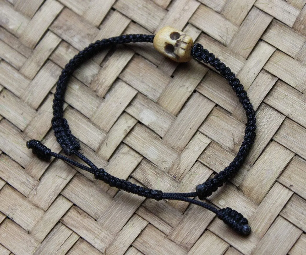 Adjustable Bone Skull Bracelet