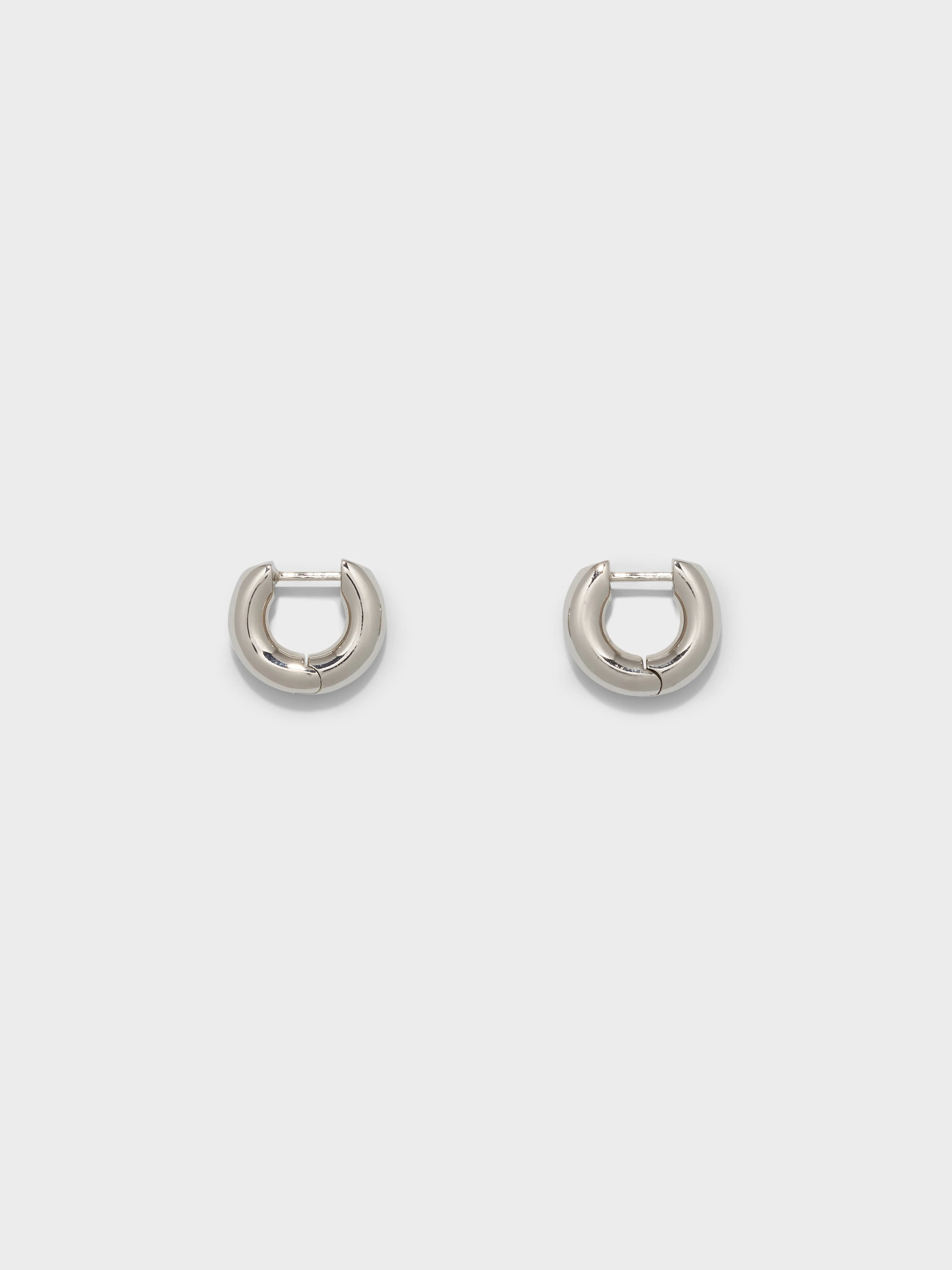 Alaya Small Palladium-Plated Hoop Earrings