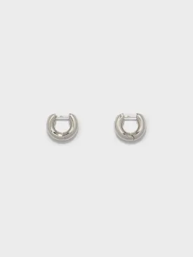 Alaya Small Palladium-Plated Hoop Earrings