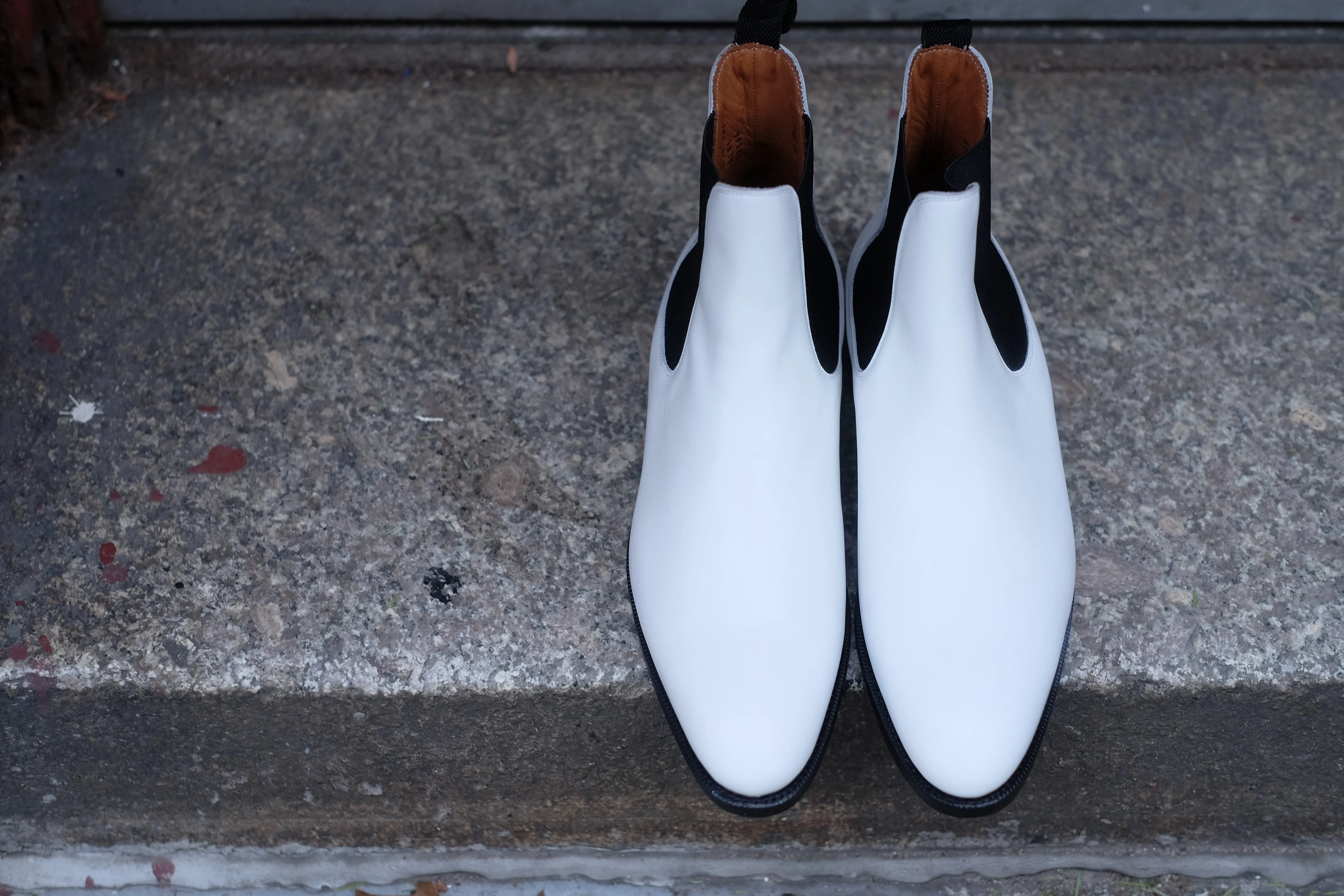 Alki - MTO - White Calf - NGT Last - Single Leather Sole