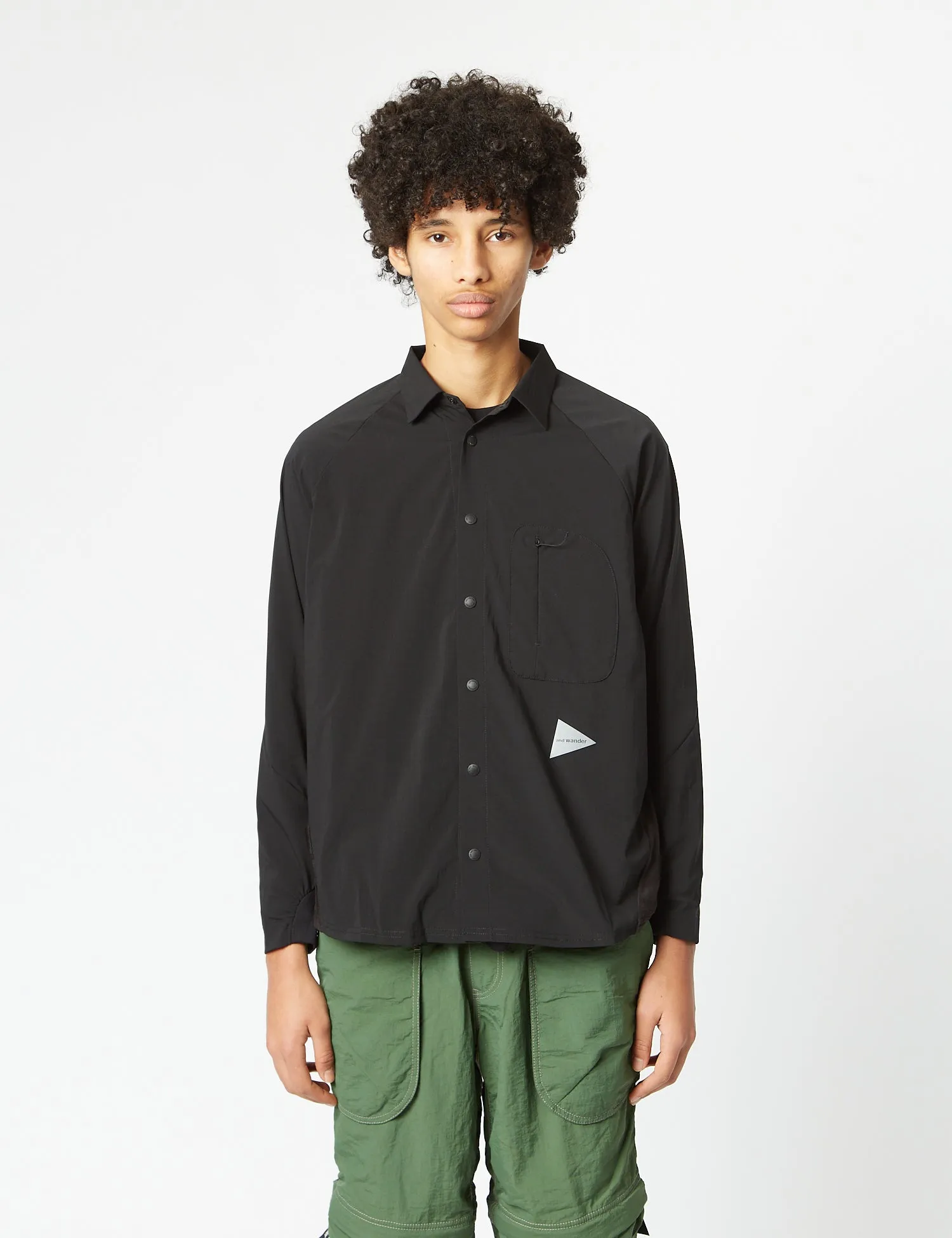 and Wander Fleece Base Long Sleeve Shirt - Black