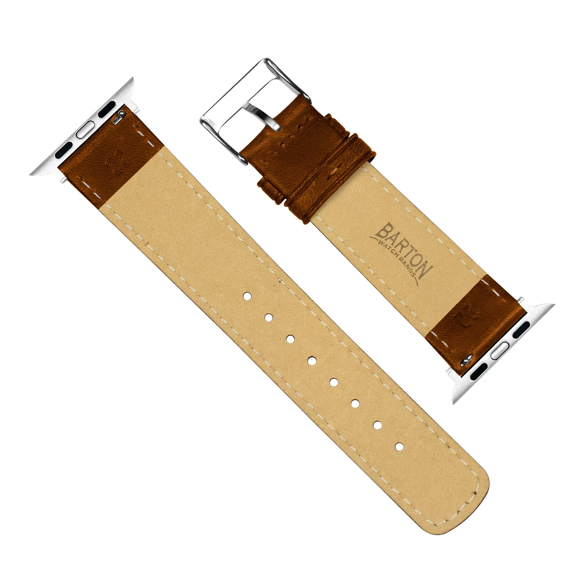 Apple Watch Caramel Brown Classic Horween Leather Watch Band