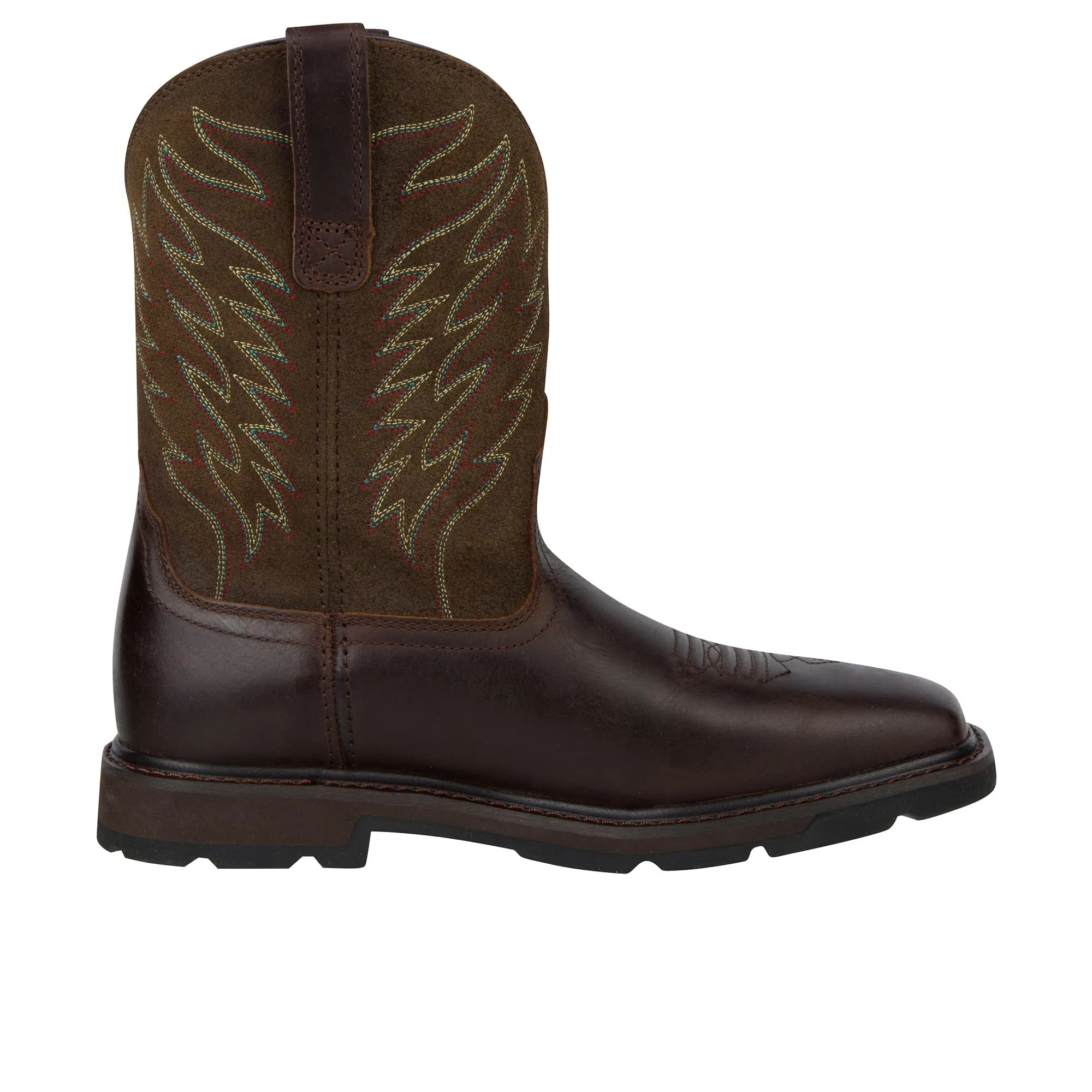 Ariat Groundbreaker Wide Square Toe Soft Toe Brown