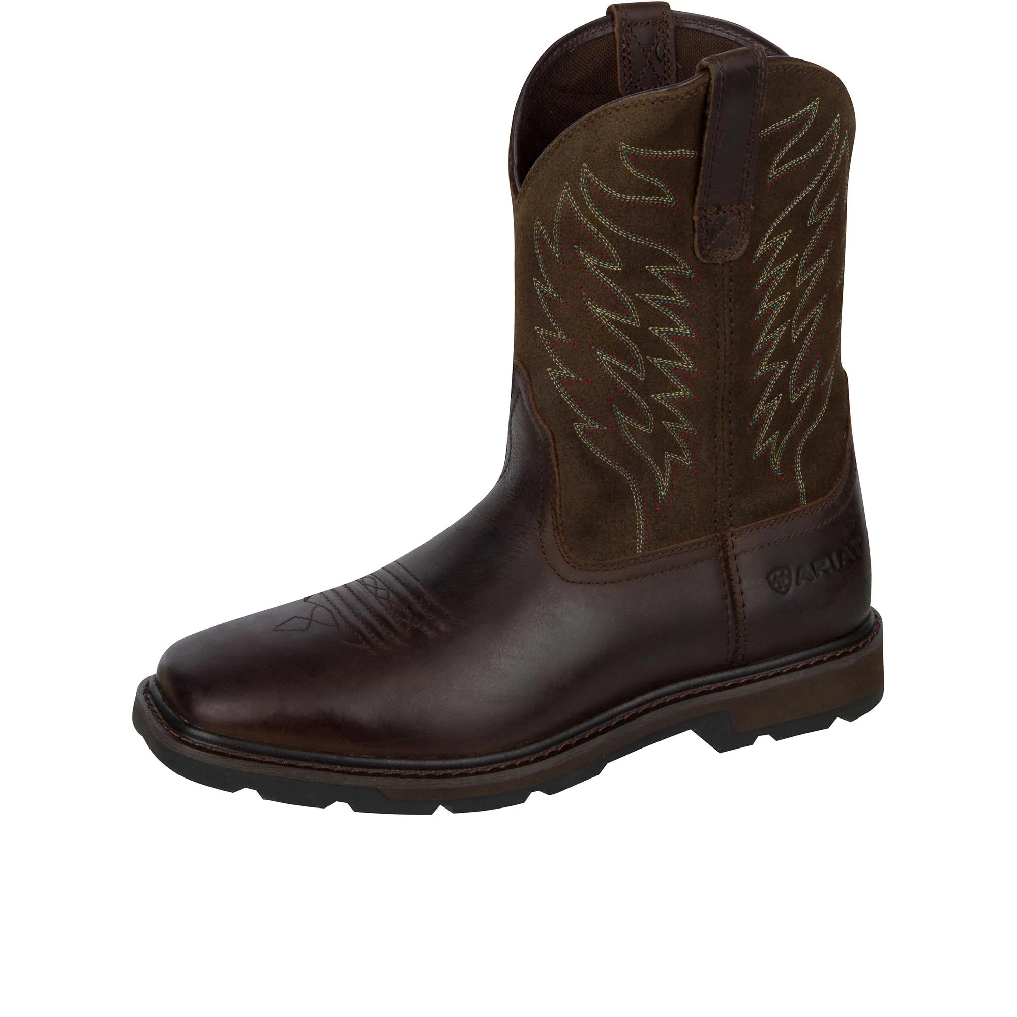 Ariat Groundbreaker Wide Square Toe Soft Toe Brown