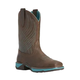 Ariat Ladies Anthem Java Brown & Turquoise Western Boots 10027247