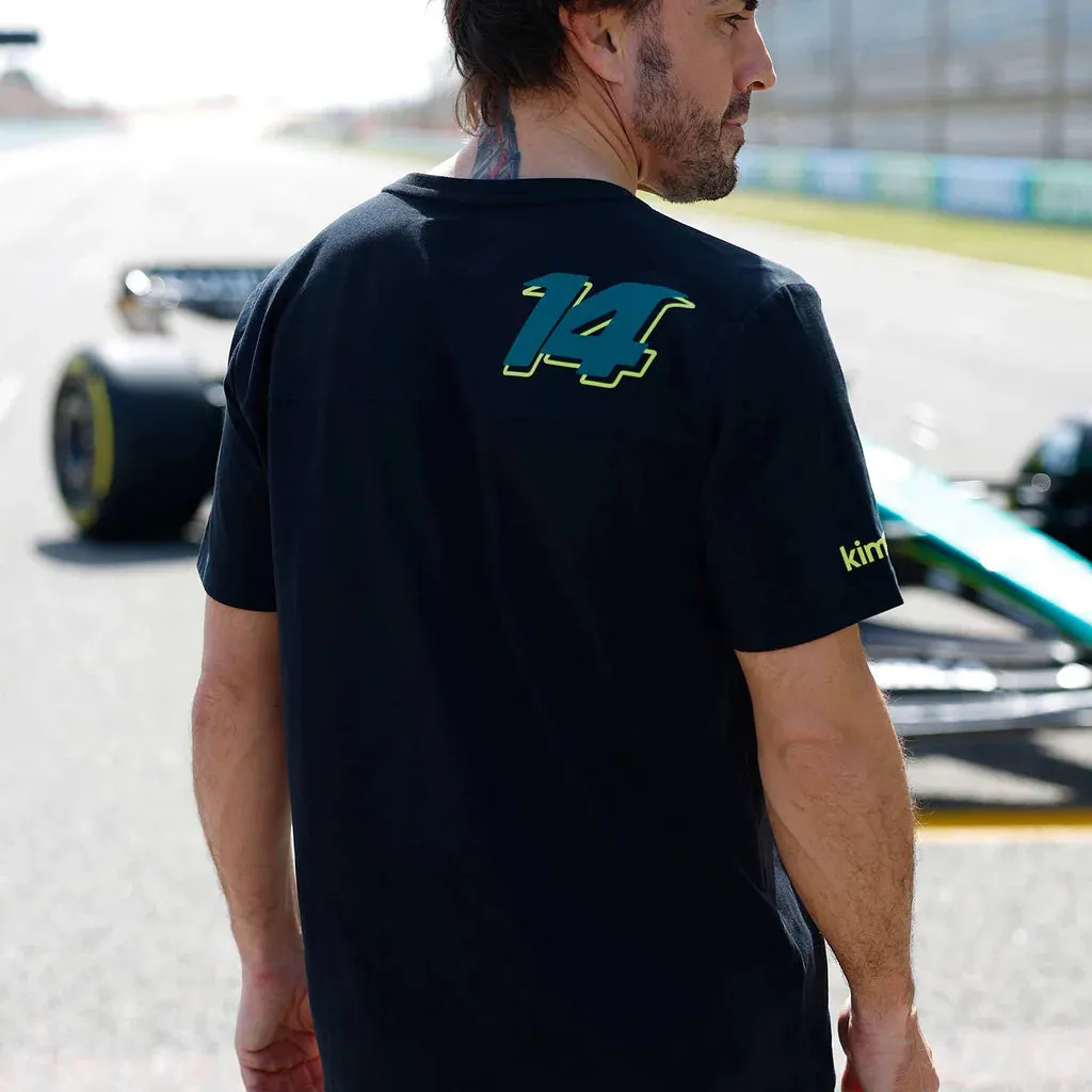 Aston Martin Cognizant F1 Kimoa Fernando Alonso Men's Lifestyle T-Shirt - Black