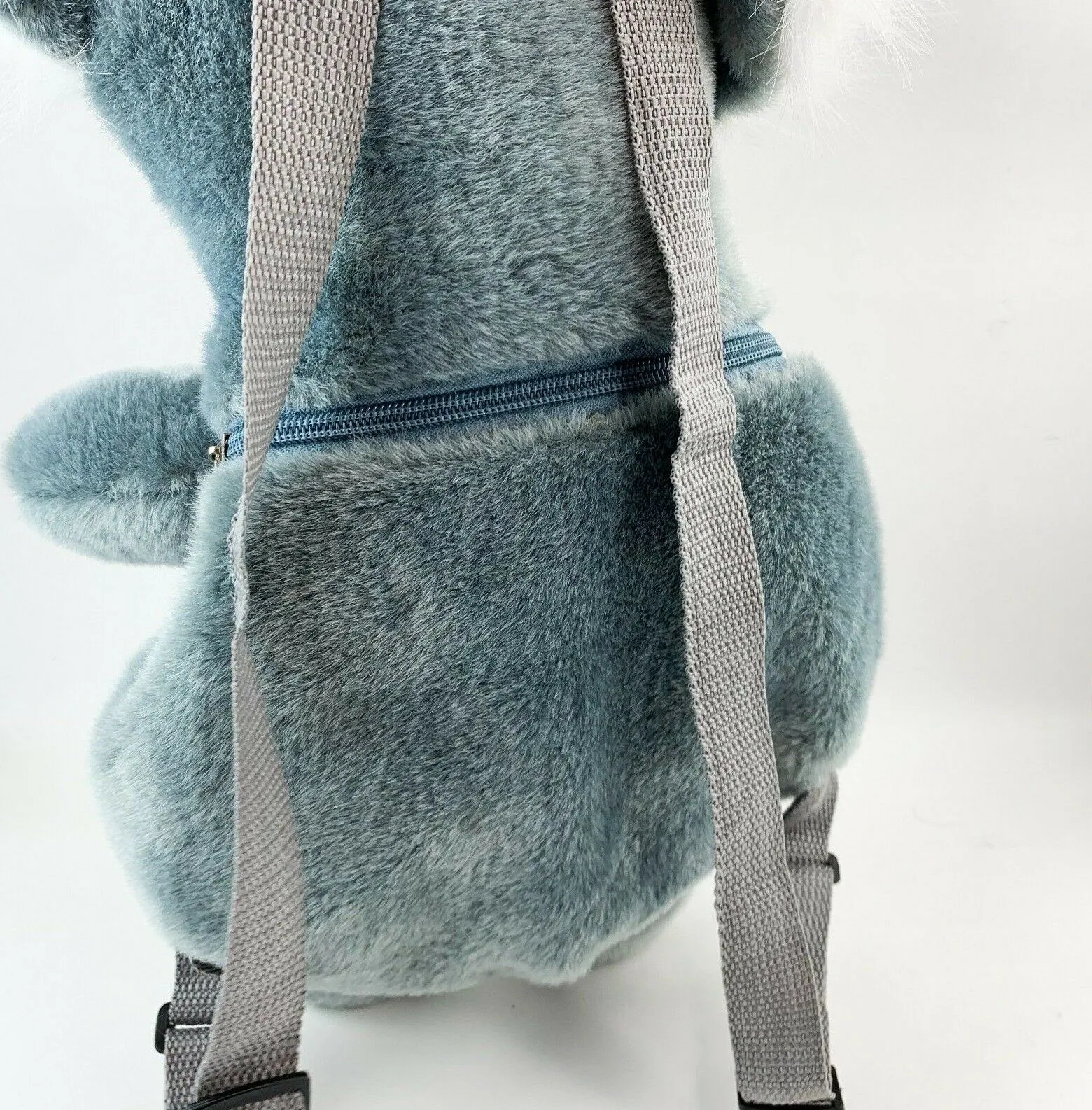 Australia Koala Back Pack Gray White Plush 3D Face Plush Animal Souvenirs