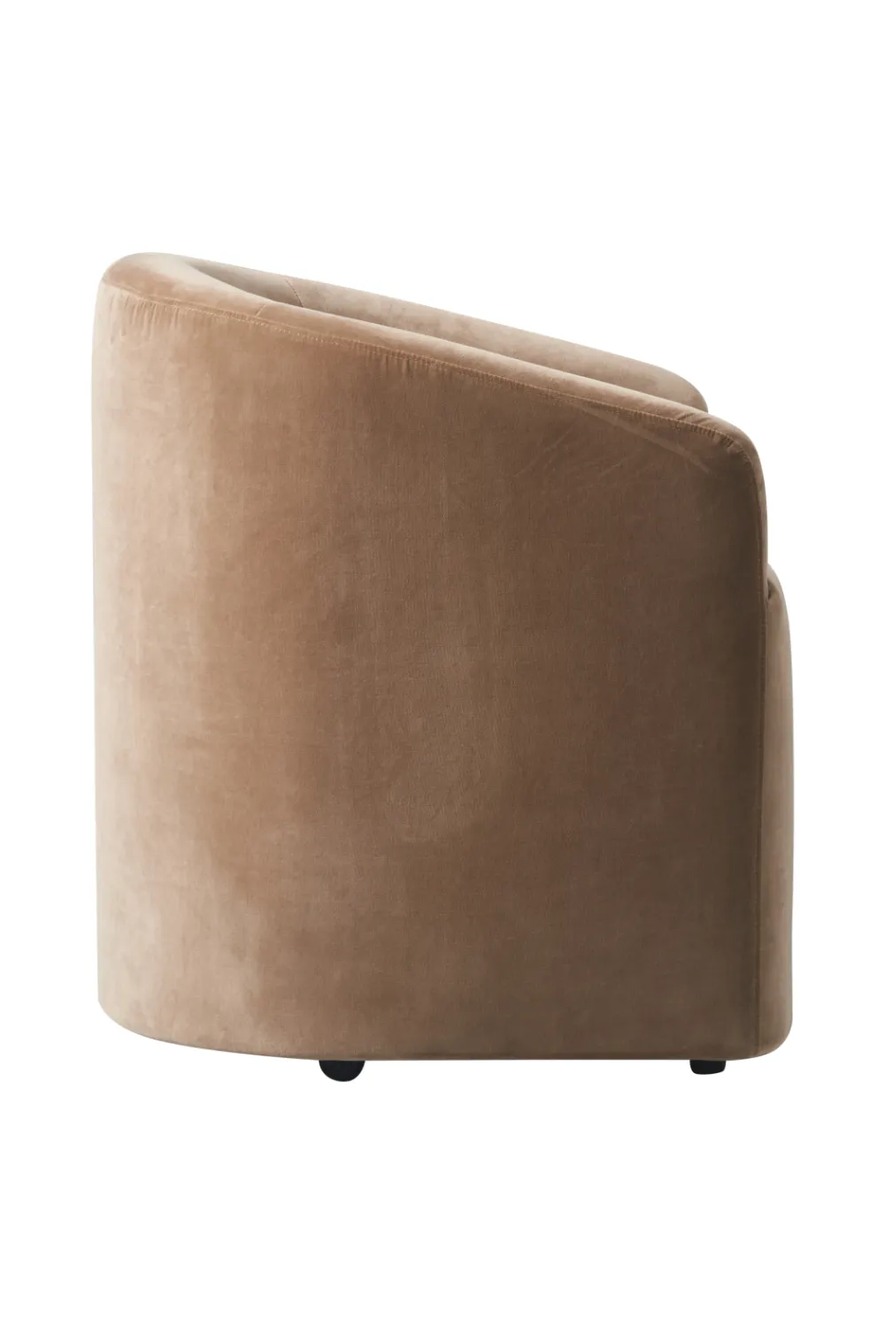 Beige Velvet Tub Dining Chair | Andrew Martin Alto