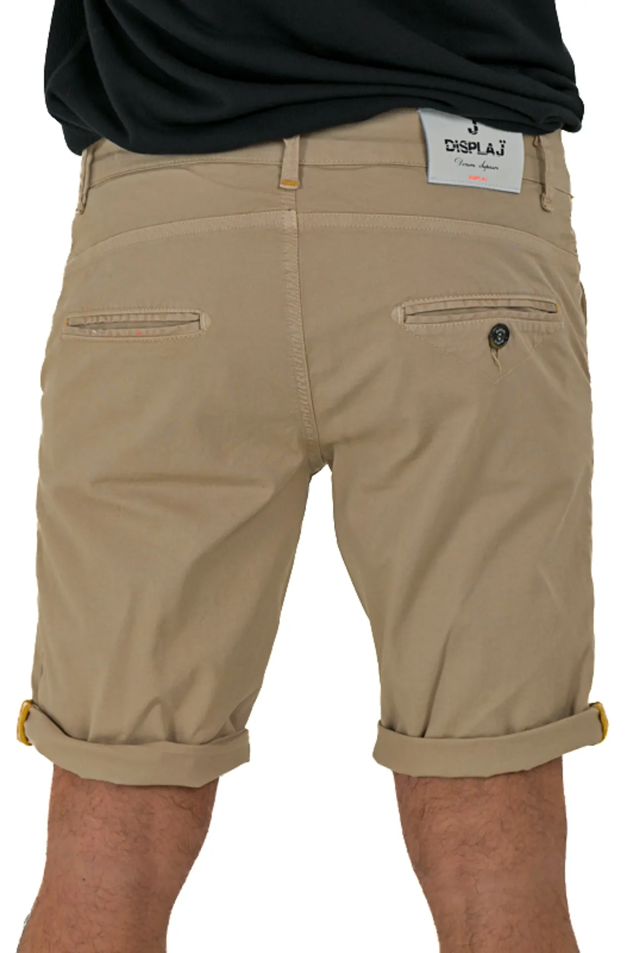 Bermuda in cotone slim Martin Maldive Beige SS24