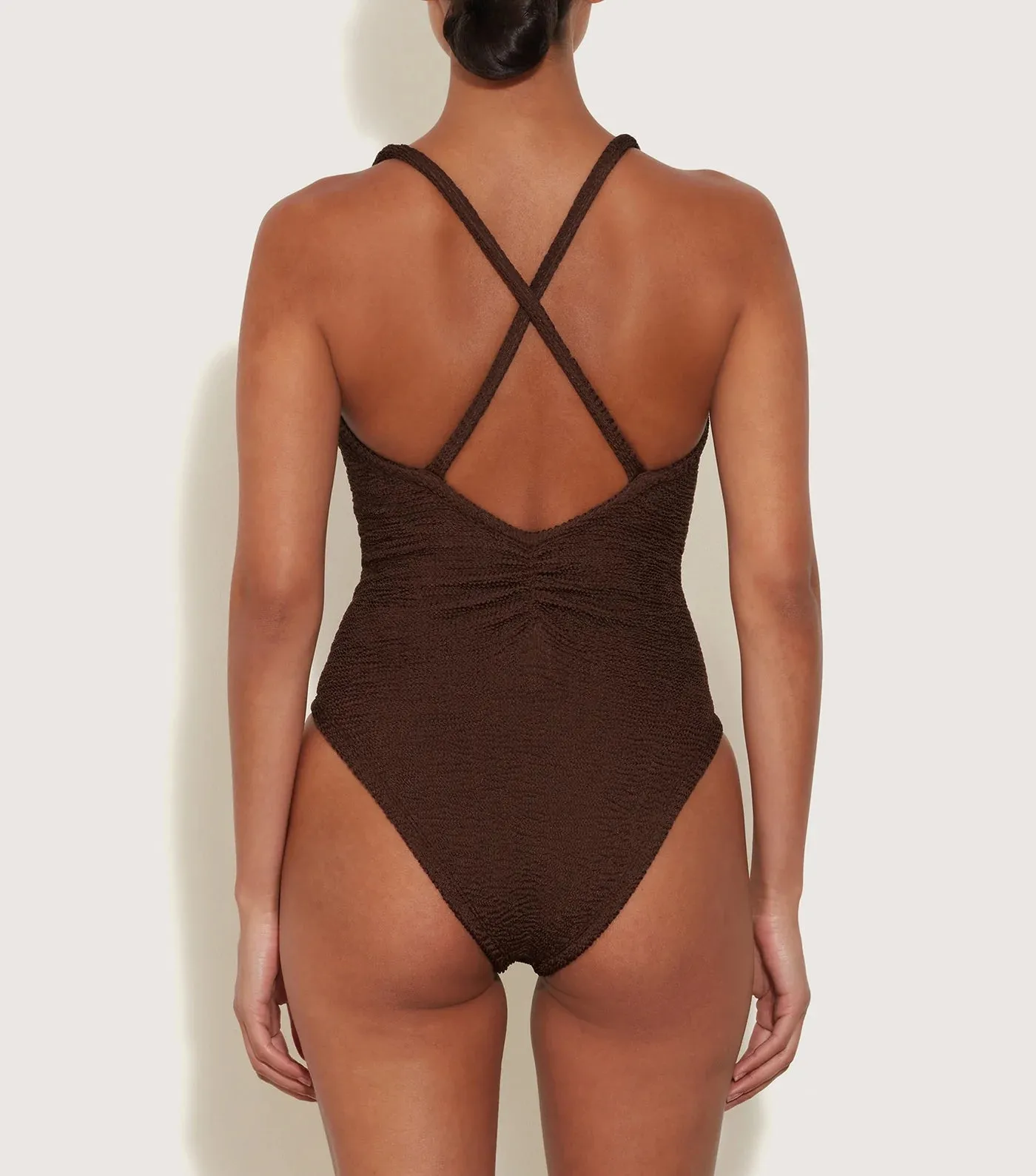 Bette One Piece - Metallic Chocolate