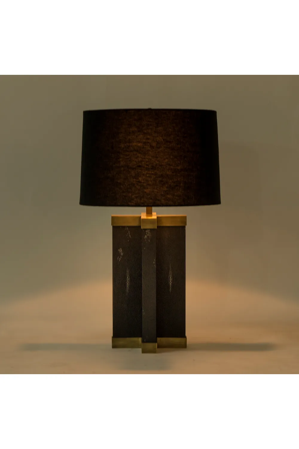 Black Hemp Shade Lamp | Andrew Martin Shagreen