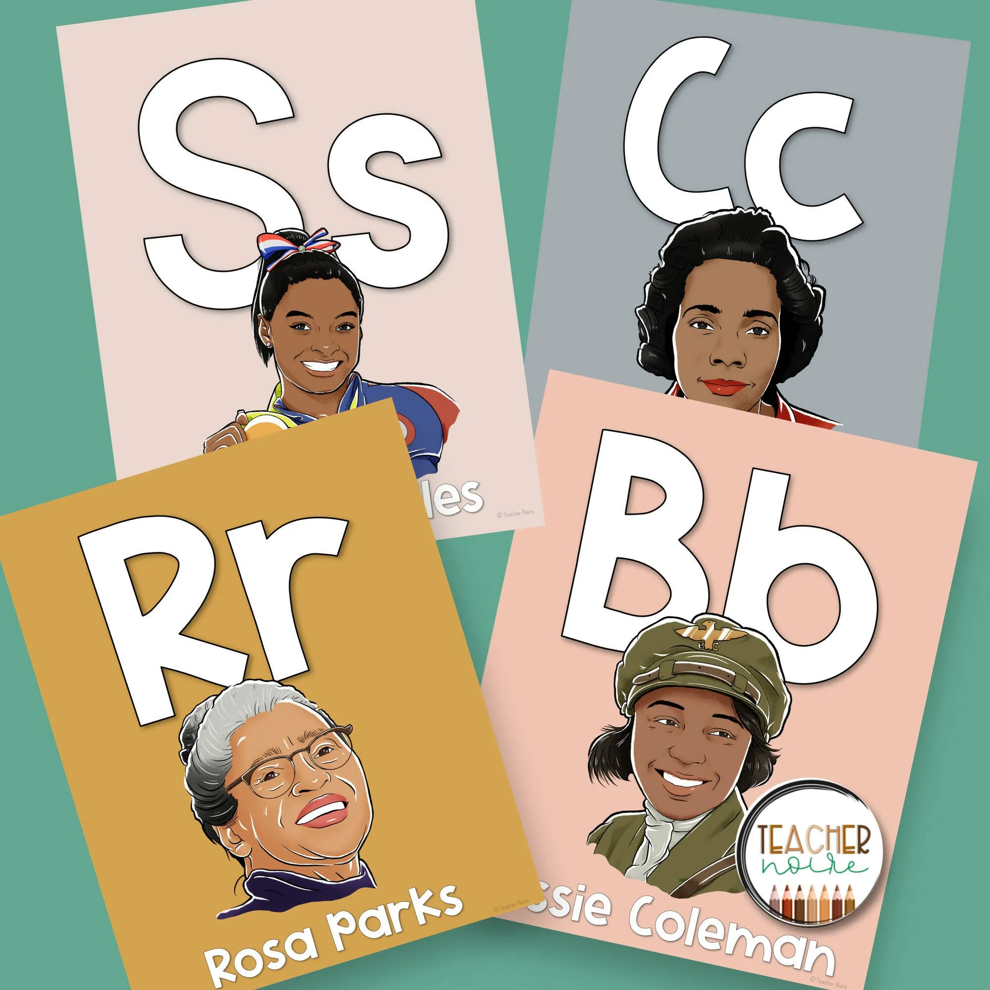 Black History Alphabet Posters | Printable Teacher Resource | Teacher Noire