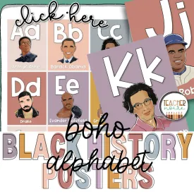 Black History Alphabet Posters | Printable Teacher Resource | Teacher Noire